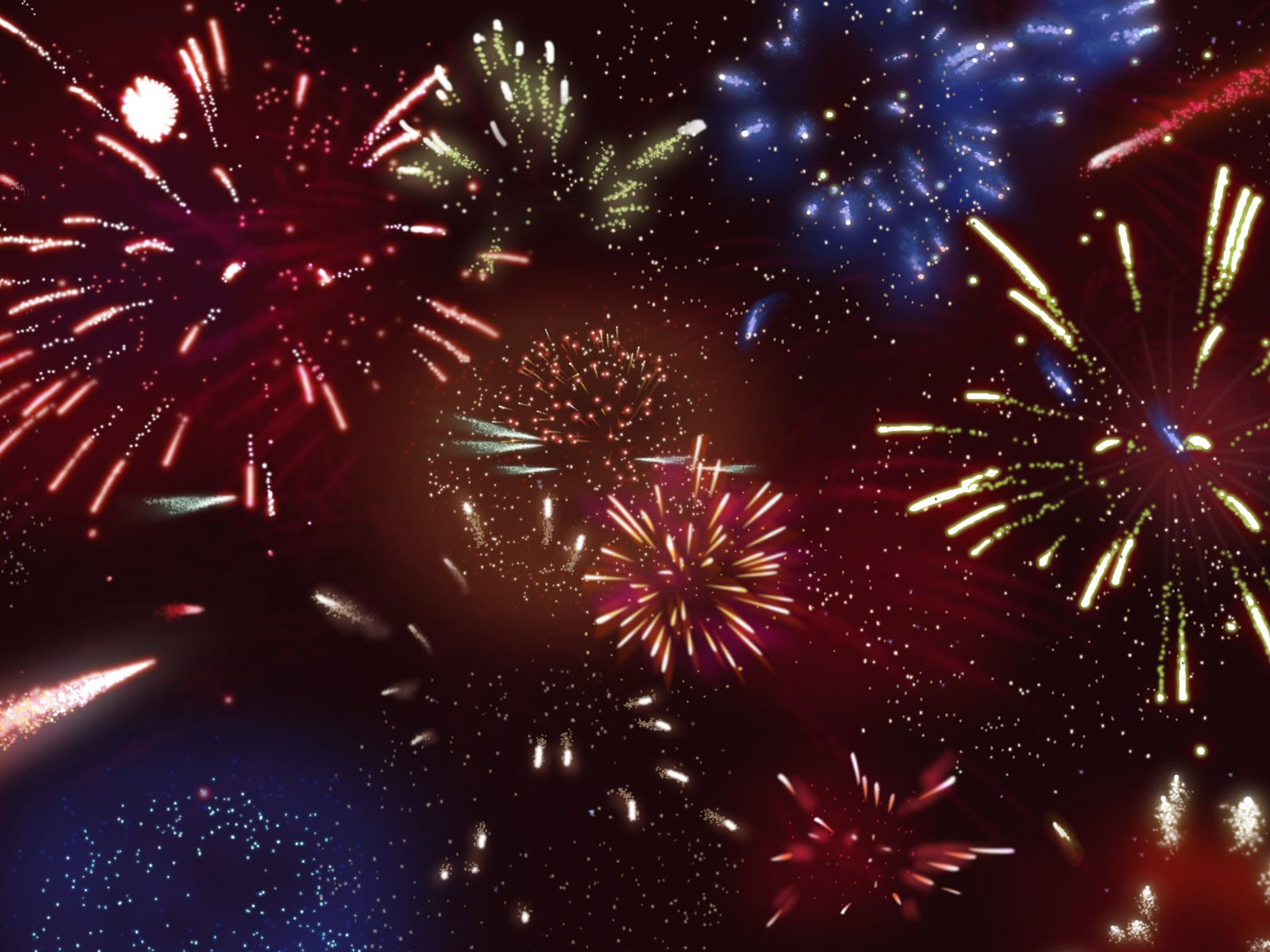Colorful fireworks HD wallpaper #2 - 1600x1200