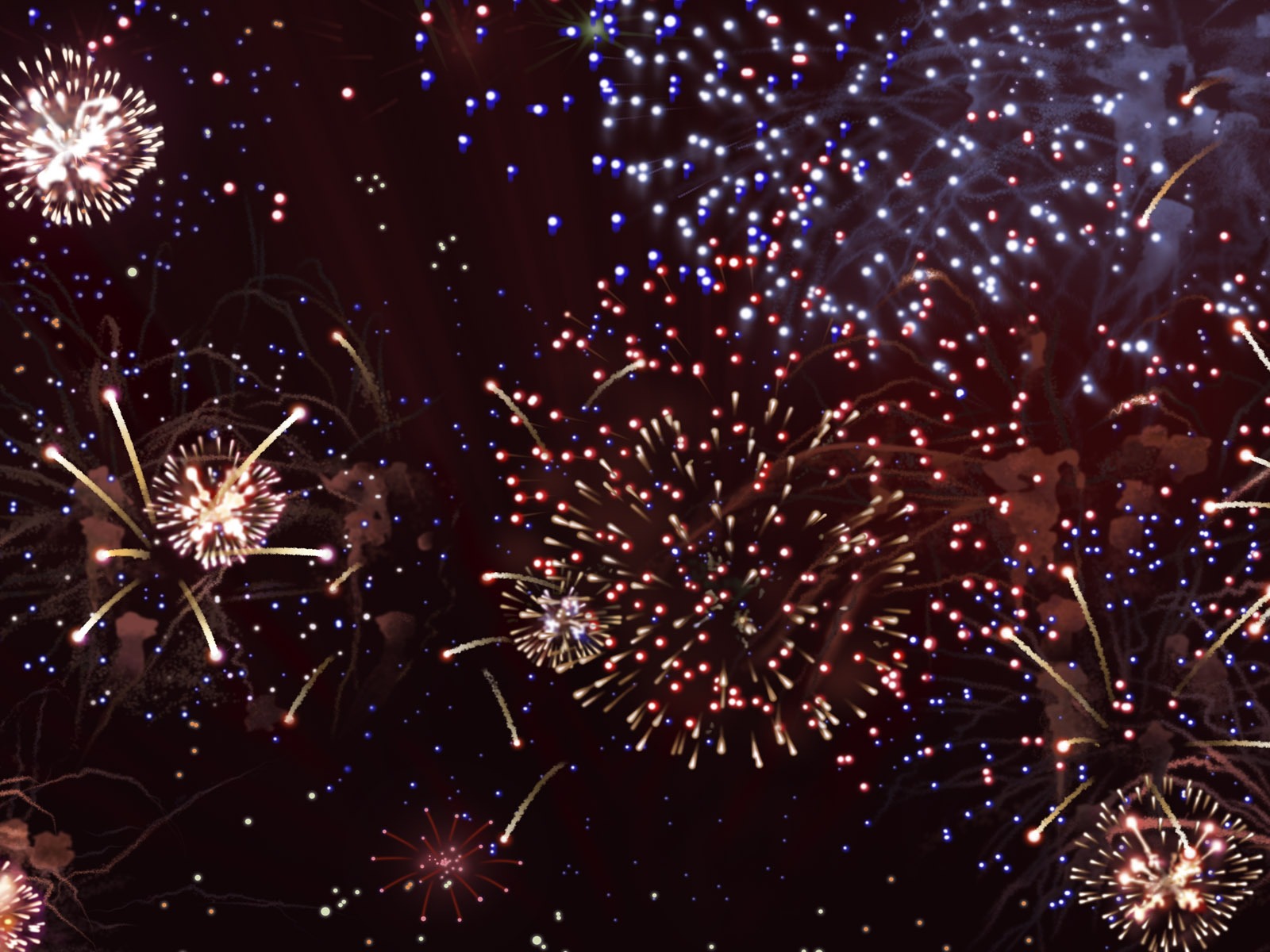 Colorful fireworks HD wallpaper #14 - 1600x1200