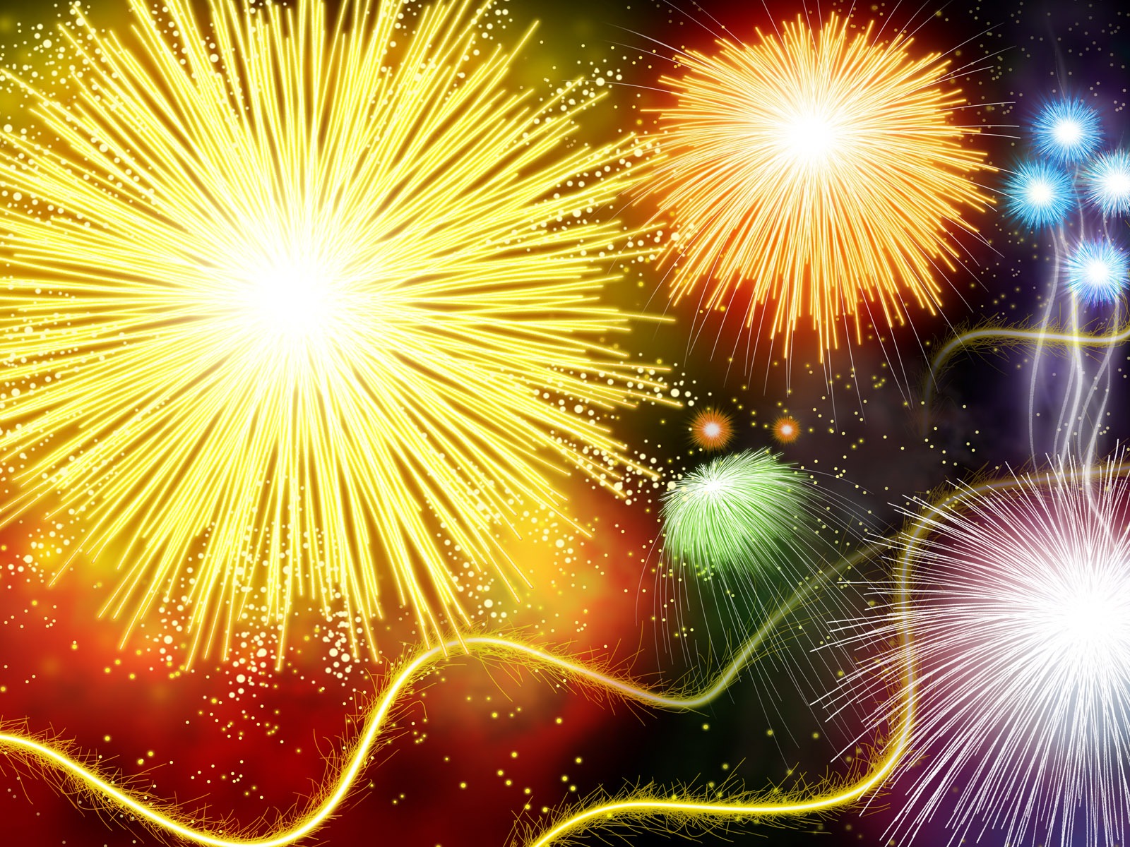 Colorful fireworks HD wallpaper #18 - 1600x1200