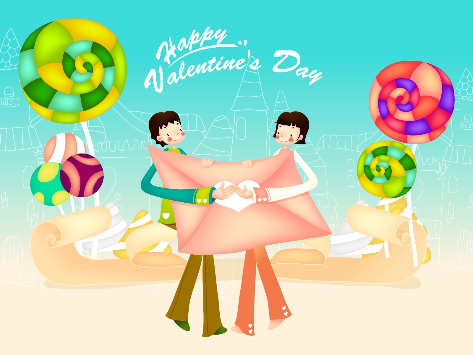 Valentine's Day vectoriales #10 - 1600x1200