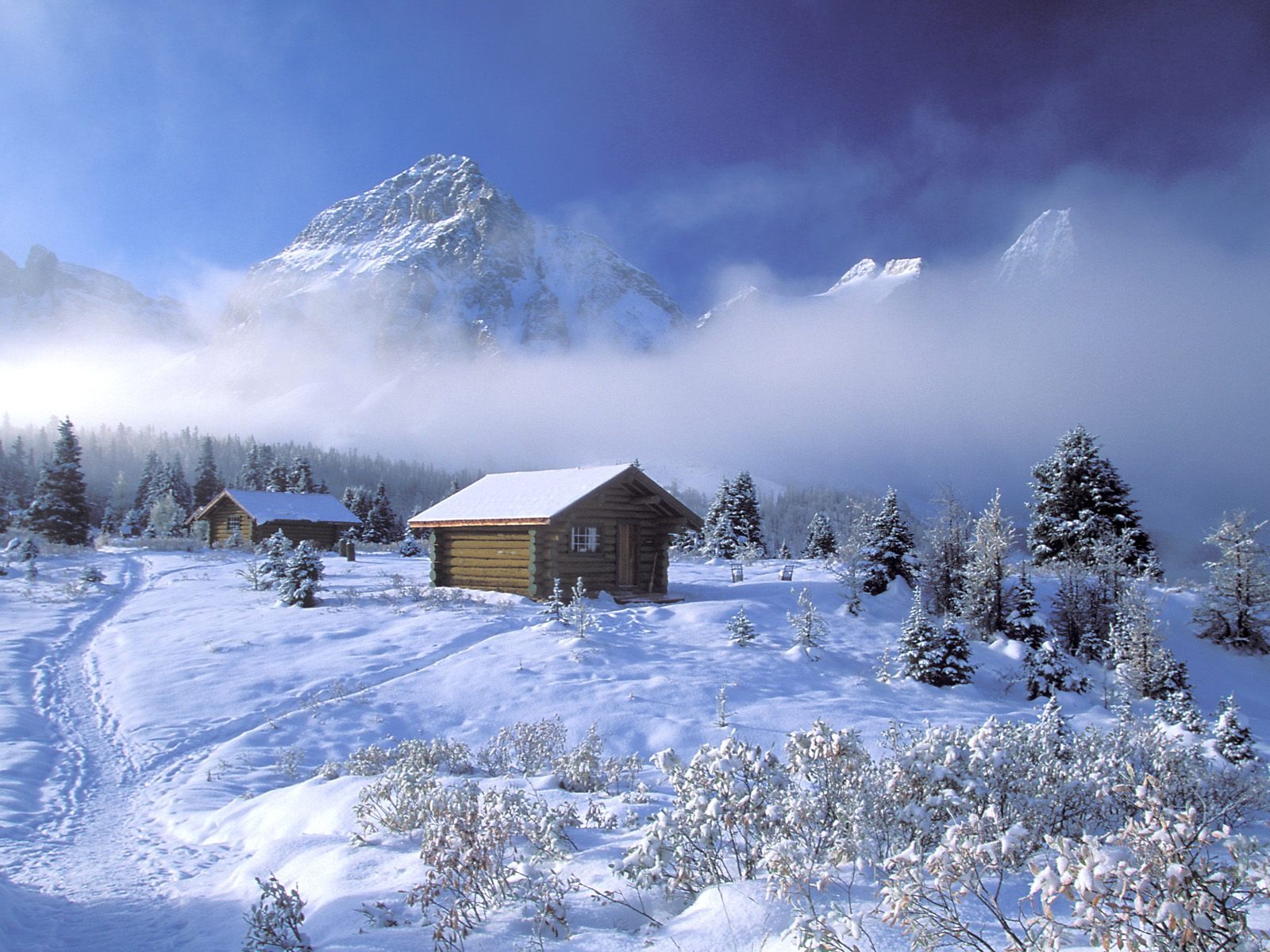 Invierno Nieve fondo de pantalla (2) #2 - 1600x1200