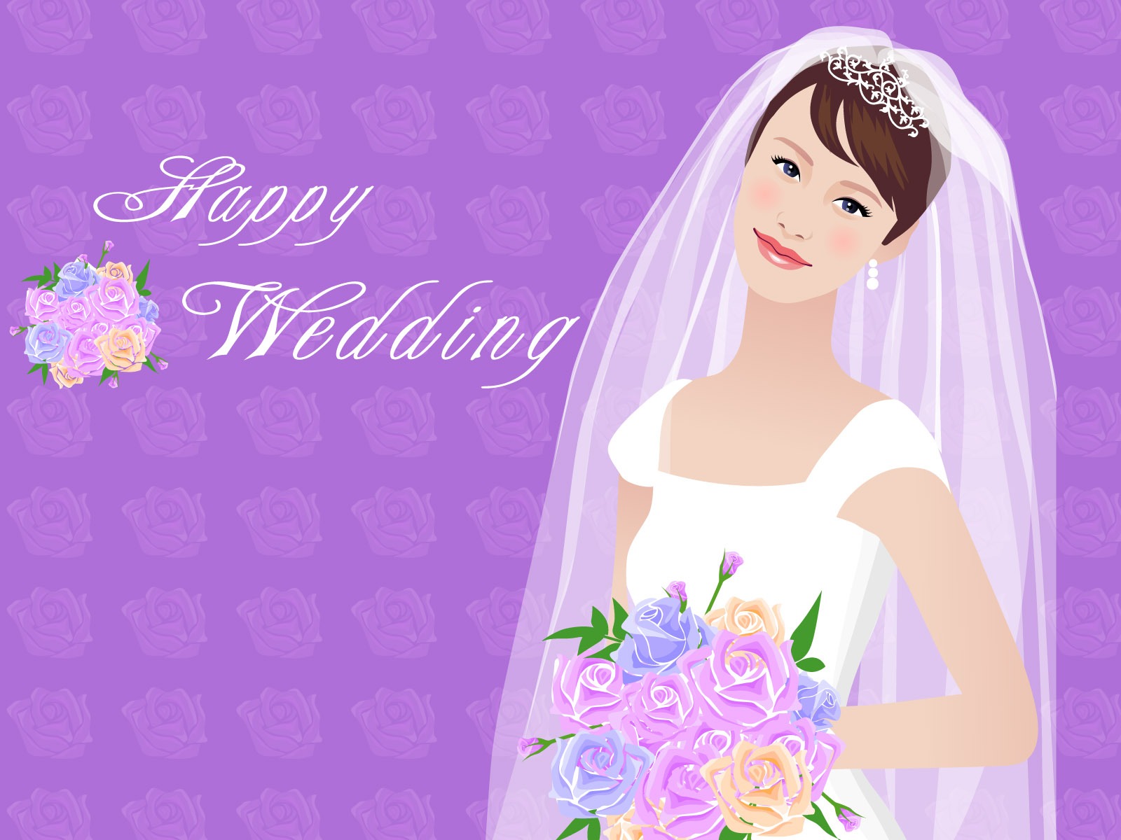 Vector collection of women wallpaper (2) #1 - 1600x1200