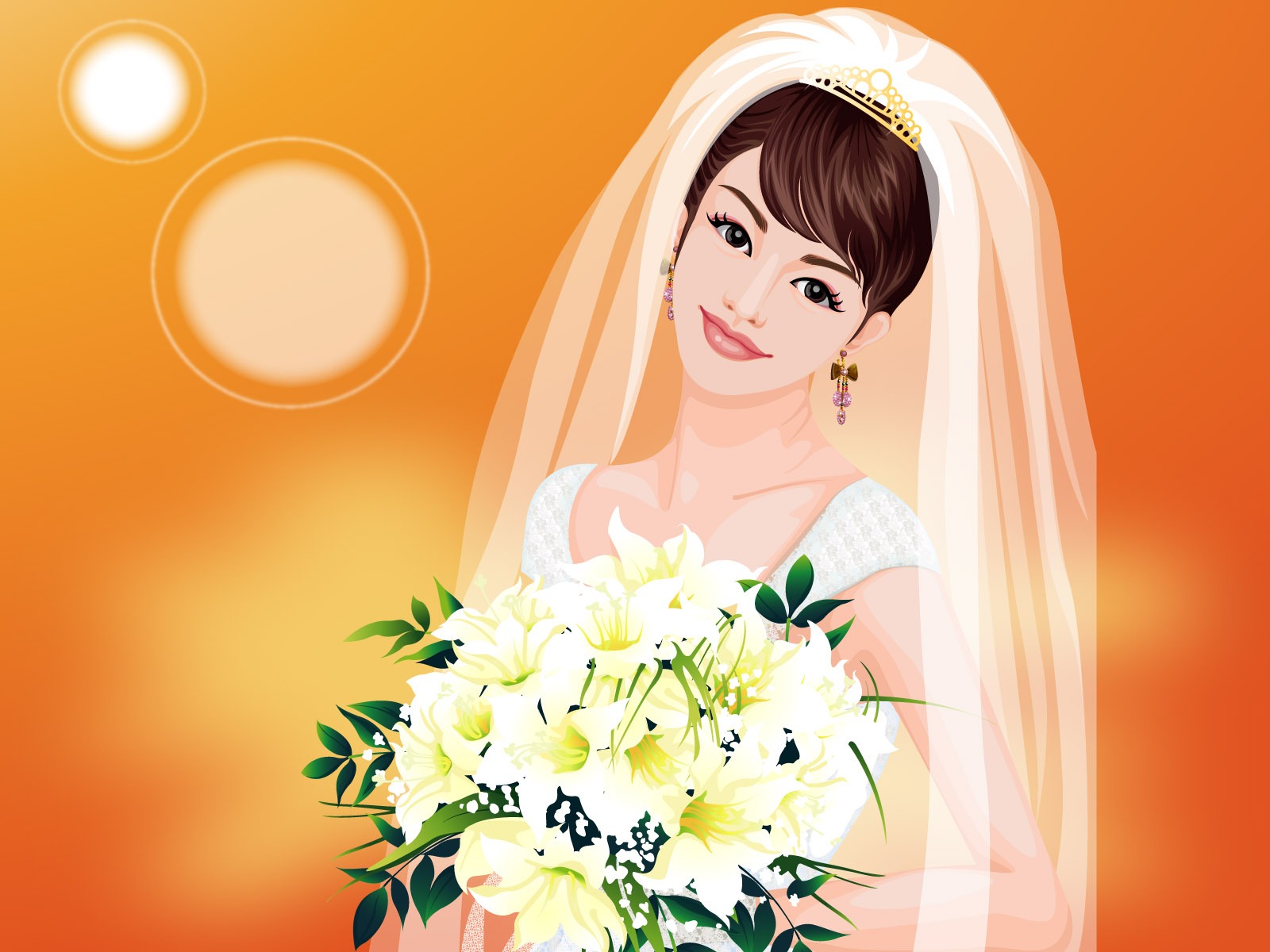 Vector collection of women wallpaper (3) #15 - 1600x1200