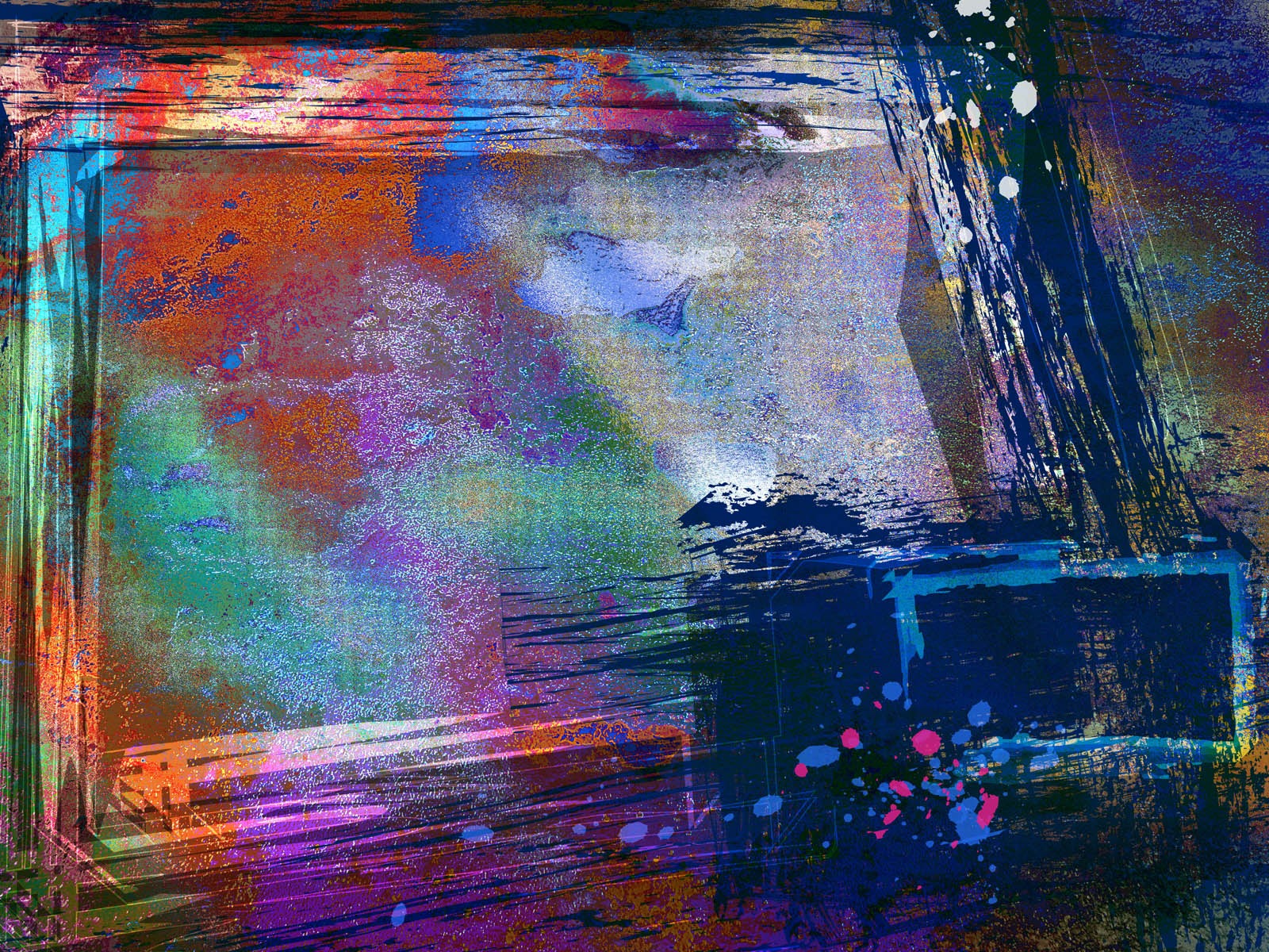 Colorful nepořádek na pozadí tapetu (1) #4 - 1600x1200