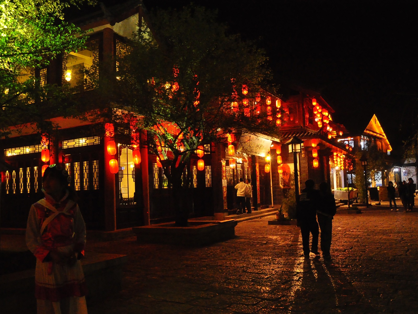 Lijiang Ancient Town Night (Old Hong OK works) #13 - 1600x1200