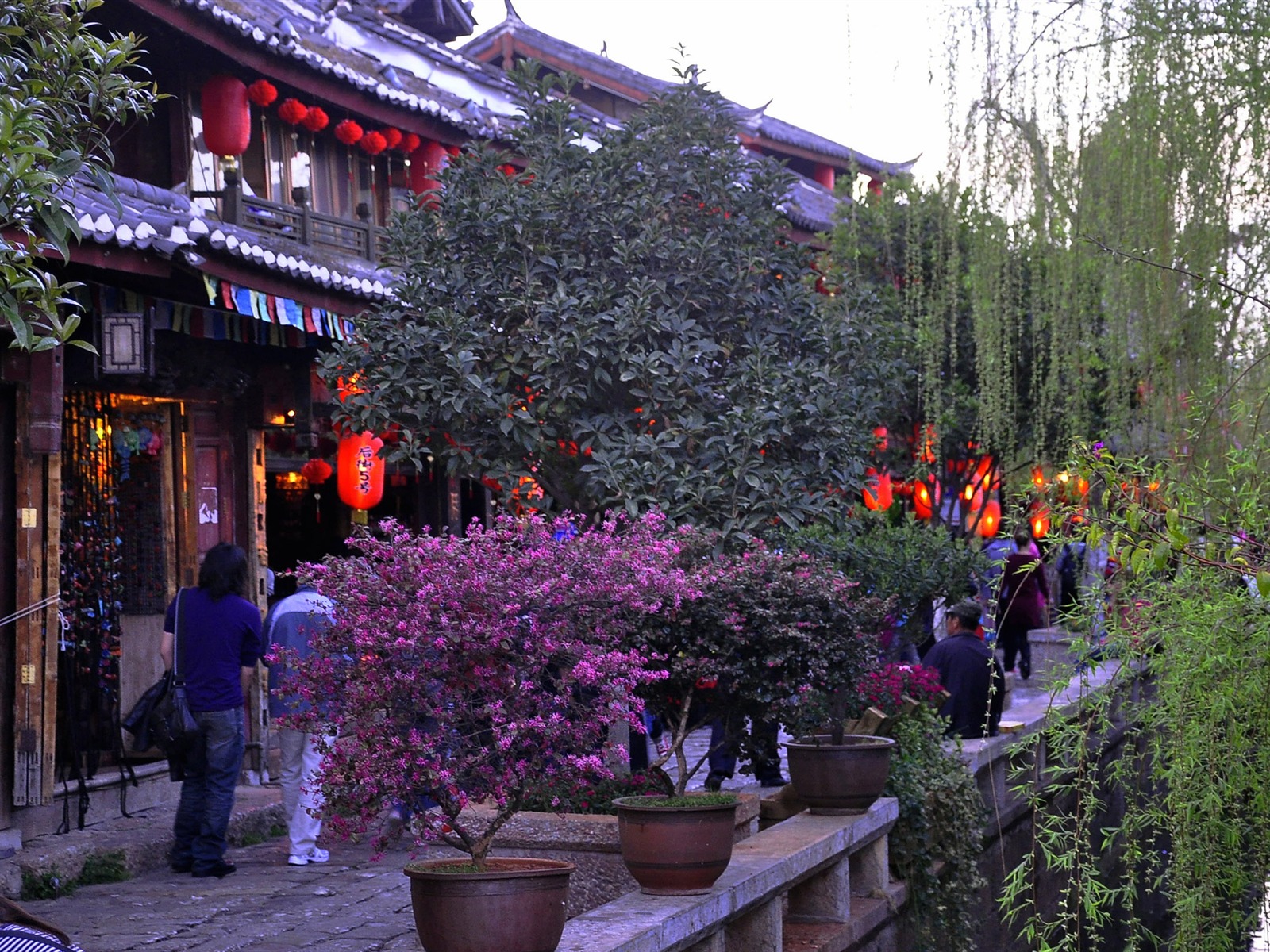 Starobylé město Lijiang atmosféra (1) (starý Hong OK práce) #17 - 1600x1200