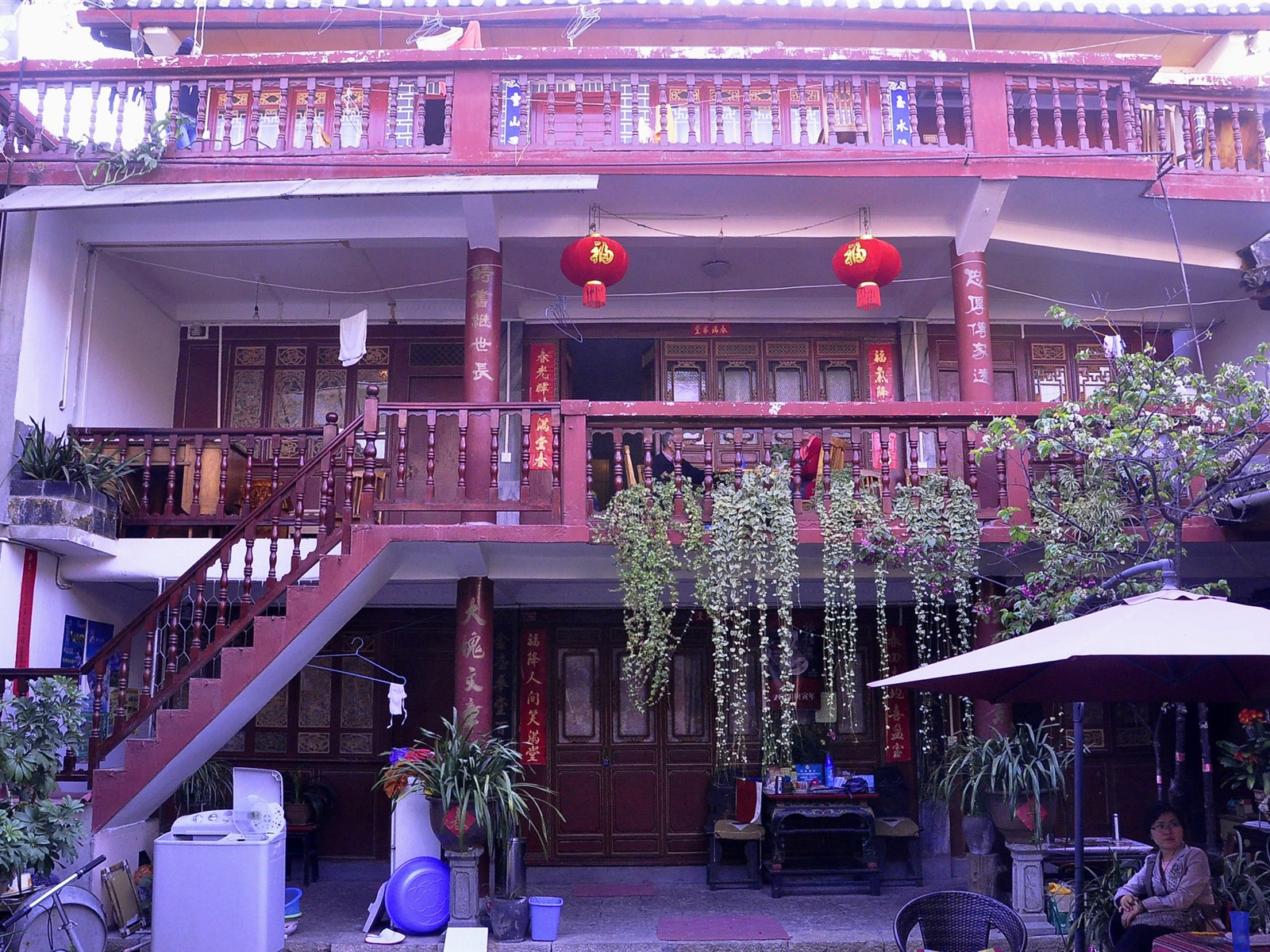 Starobylé město Lijiang atmosféra (1) (starý Hong OK práce) #33 - 1600x1200