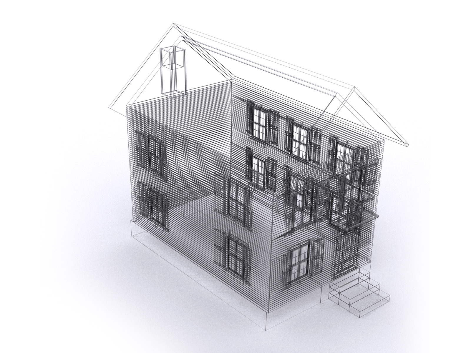 Fond d'écran 3D de conception architecturale (1) #13 - 1600x1200