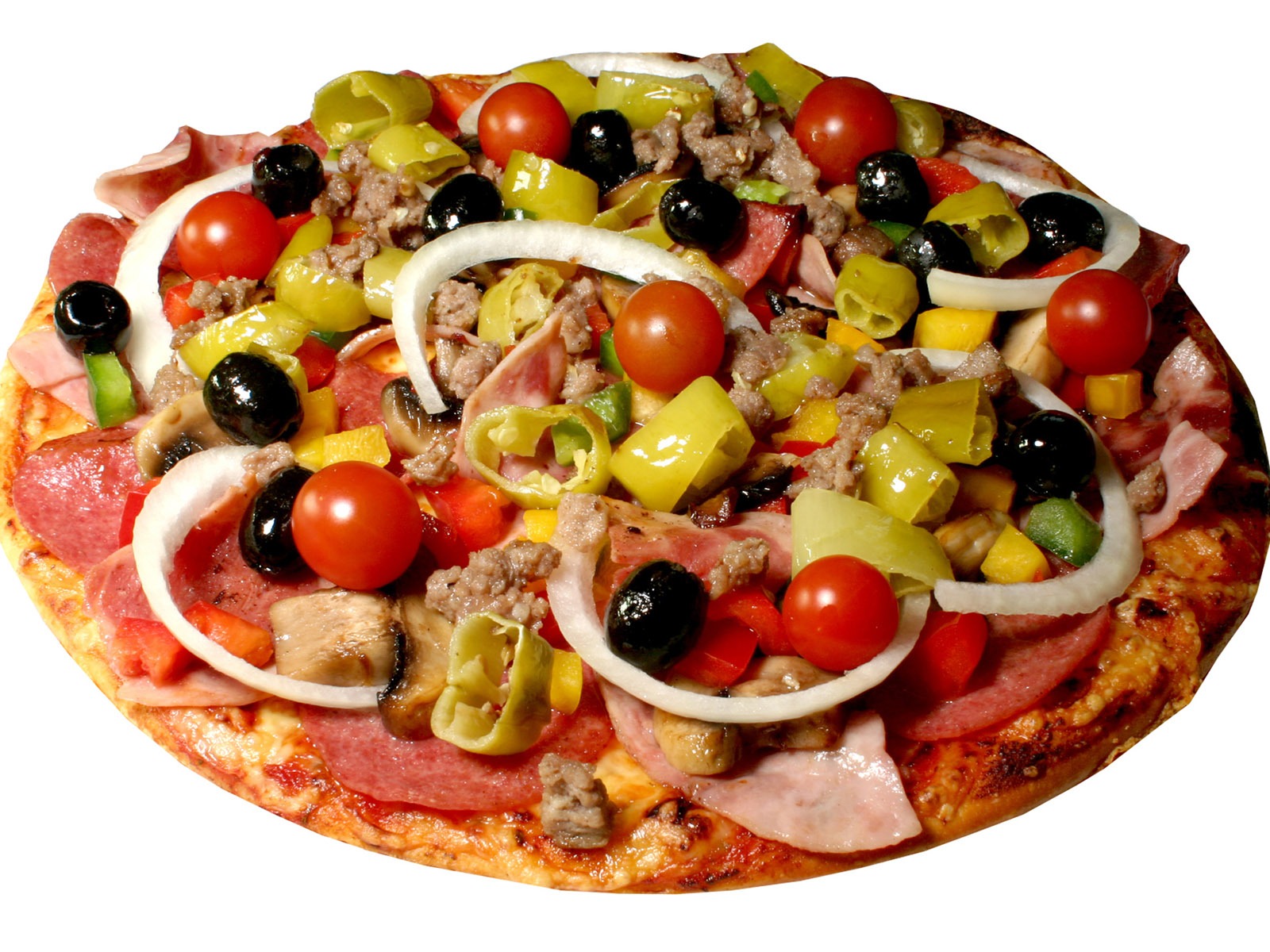 Pizza Jídlo tapety (4) #15 - 1600x1200