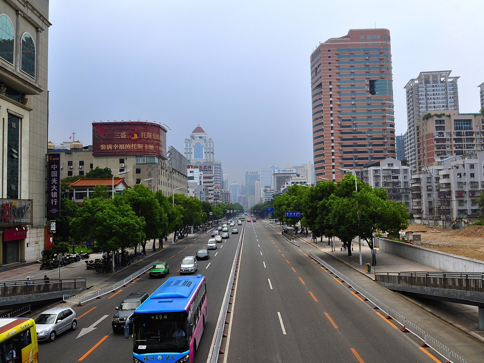 Fuzhou calle con el disparo (foto de Obras del cambio) #2 - 1600x1200