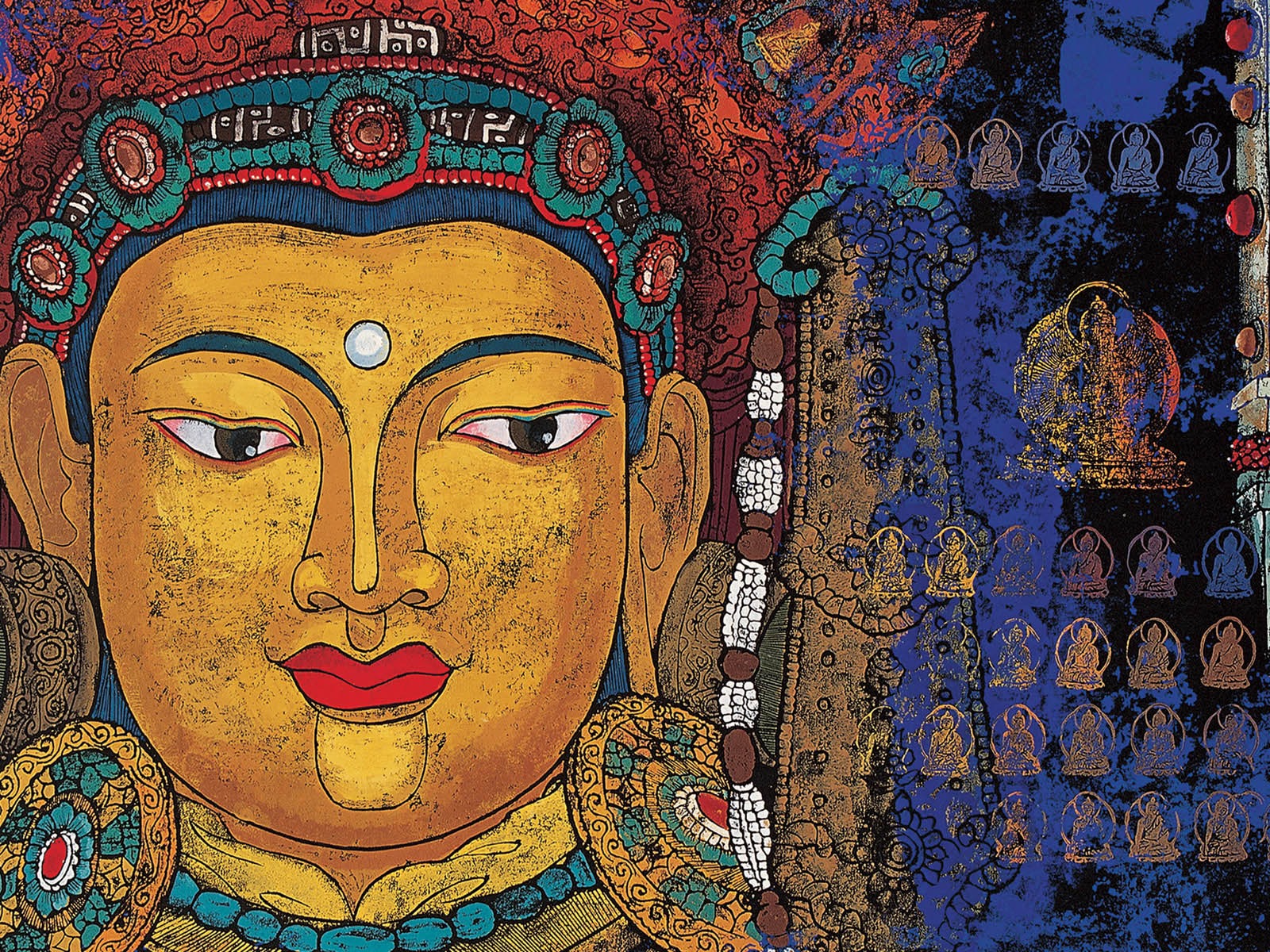 Cheung Pakistan Tibetan print wallpaper (2) #10 - 1600x1200
