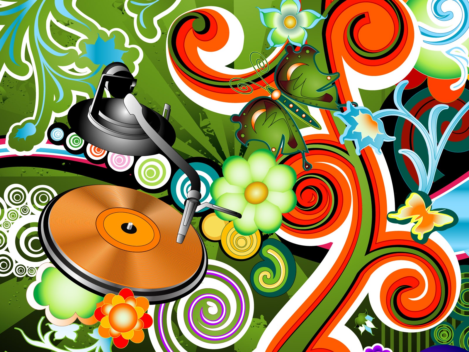 Vector musikalische Thema Wallpaper (4) #19 - 1600x1200