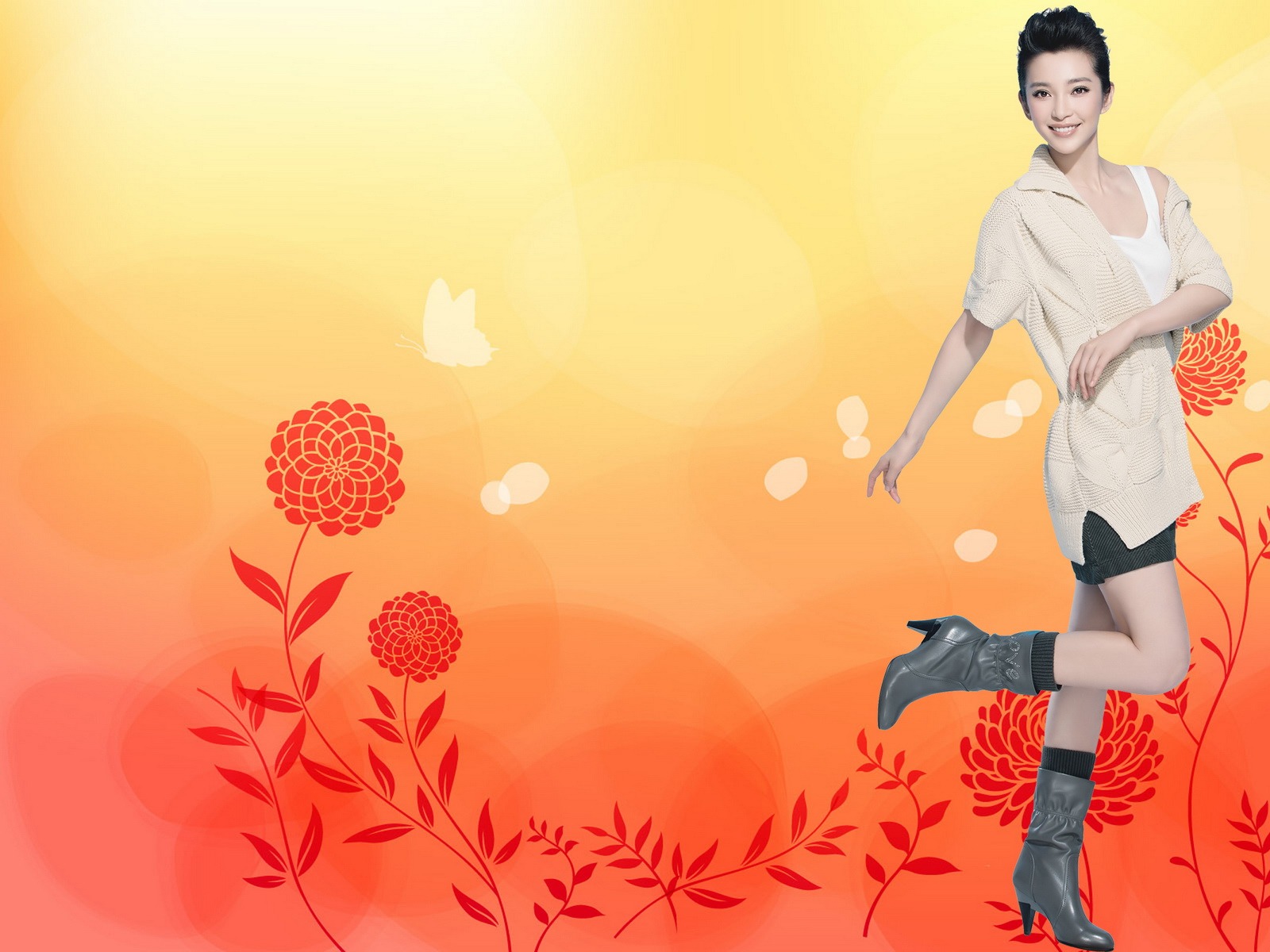 Li Bingbing schöne Tapete #7 - 1600x1200