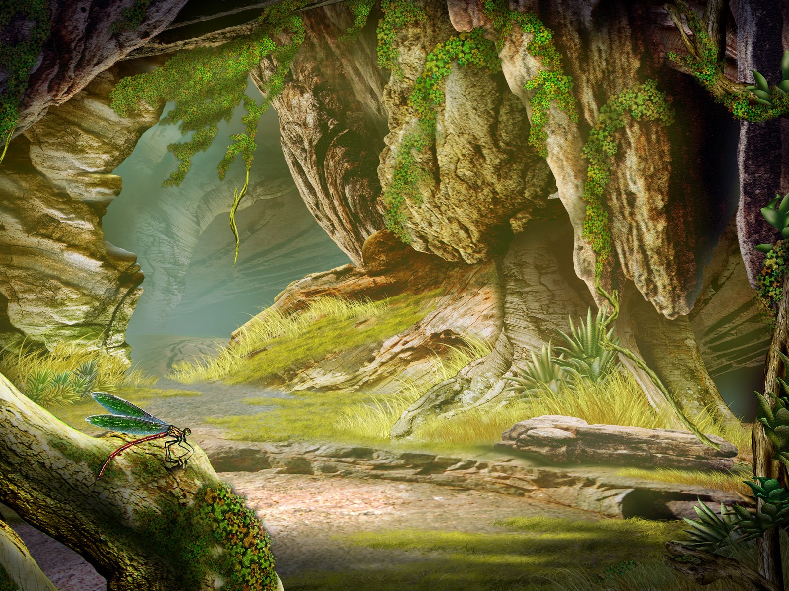Красочная ручная роспись экологии обои пейзаж (2) #19 - 1600x1200