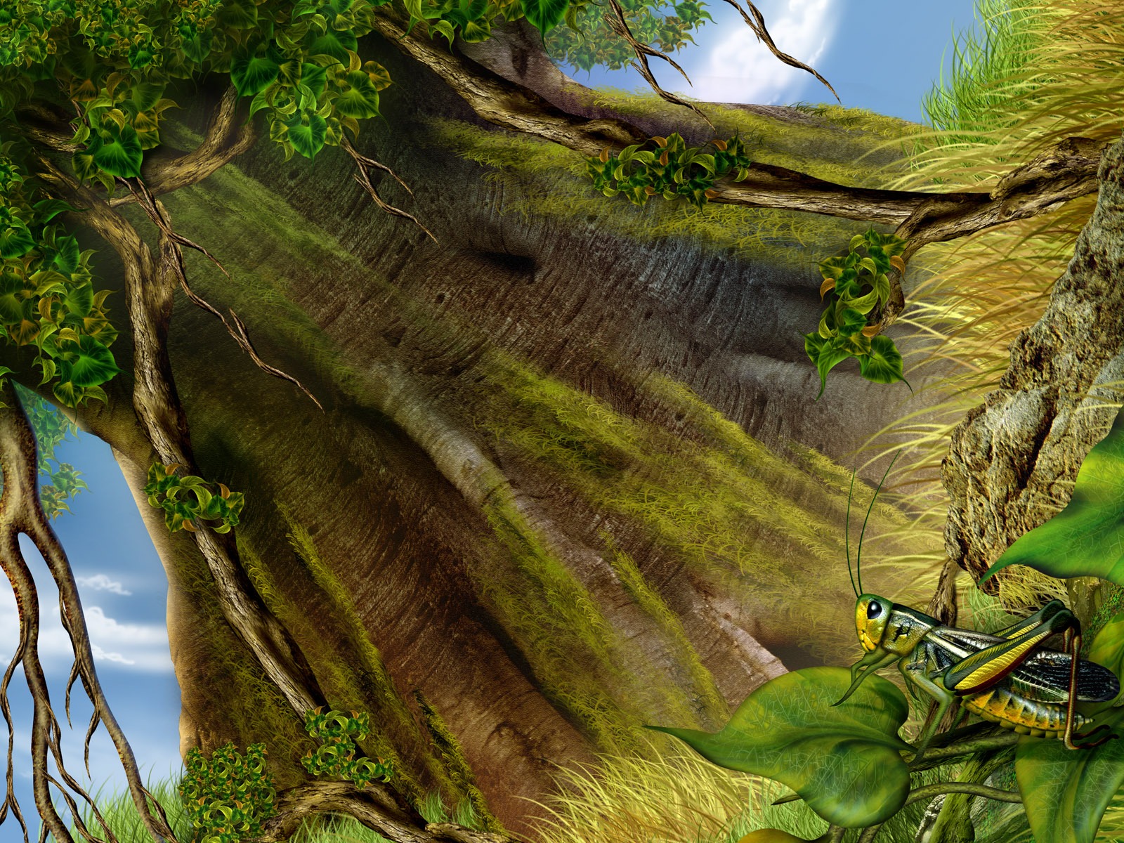 Colorido fondo de pantalla pintados a mano ecología del paisaje (2) #20 - 1600x1200