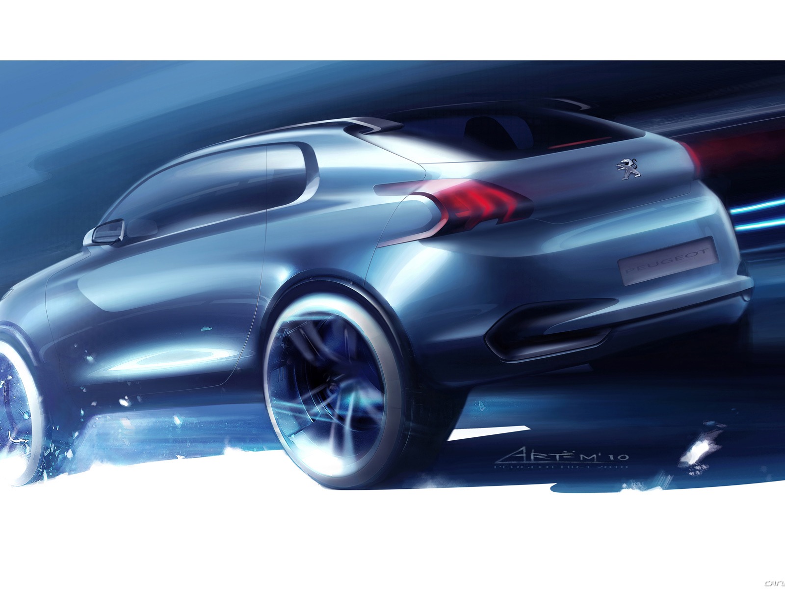 Concept Car Peugeot HR1 - 2010 標誌 #30 - 1600x1200