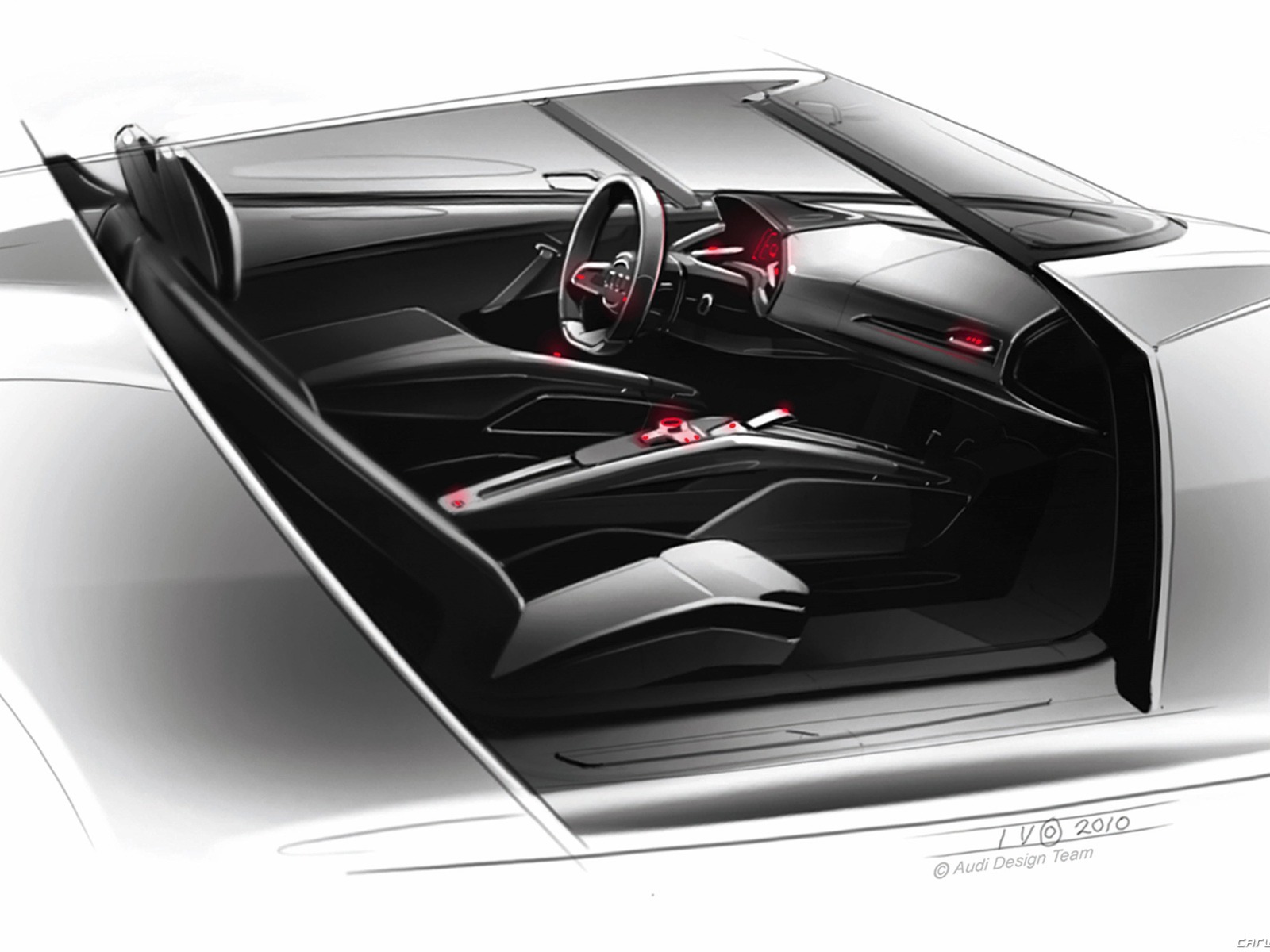 Concept Car Audi e-tron Spyder - 2010 HD tapetu #35 - 1600x1200