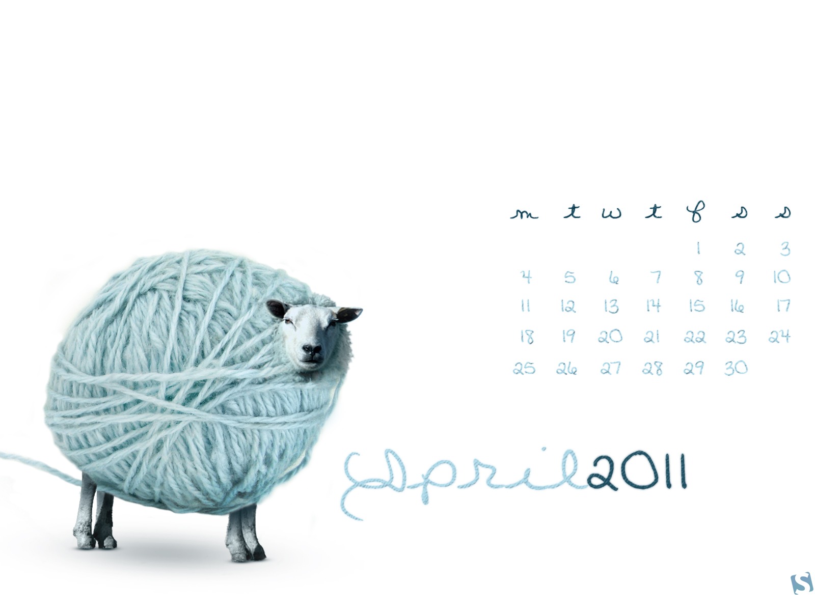 April 2011 Calendar Wallpaper (2) #3 - 1600x1200