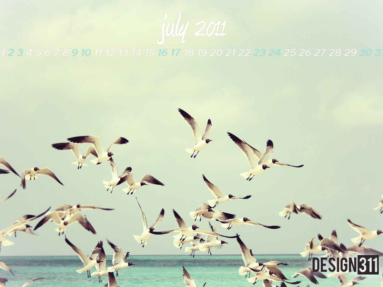 July 2011 Calendar Wallpaper (2) #6 - 1600x1200