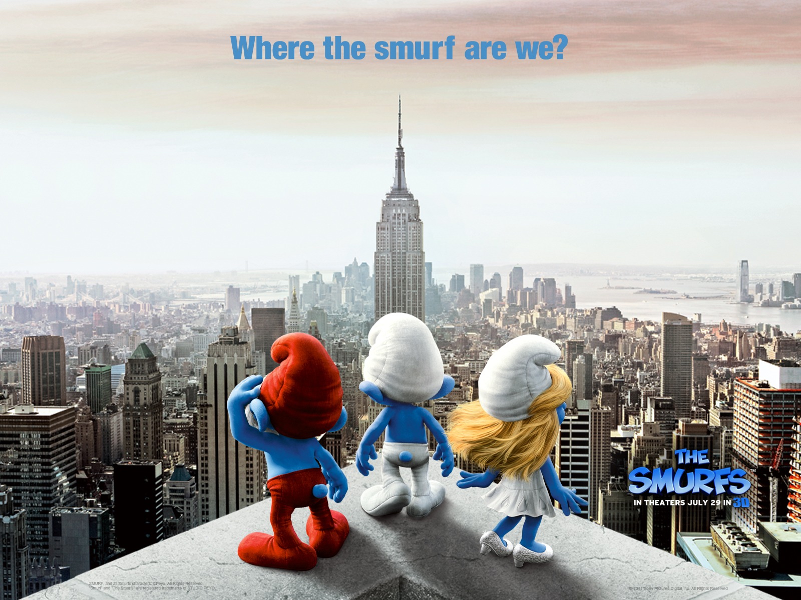 The Smurfs 蓝精灵 壁纸专辑2 - 1600x1200