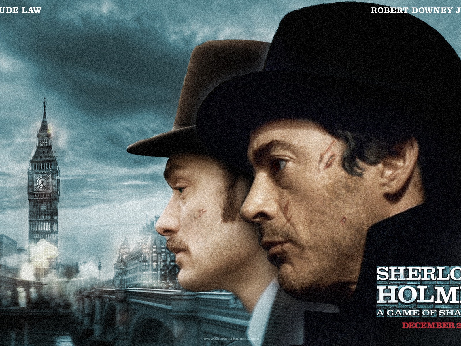 Шерлок Холмс: Игра теней обои HD #11 - 1600x1200