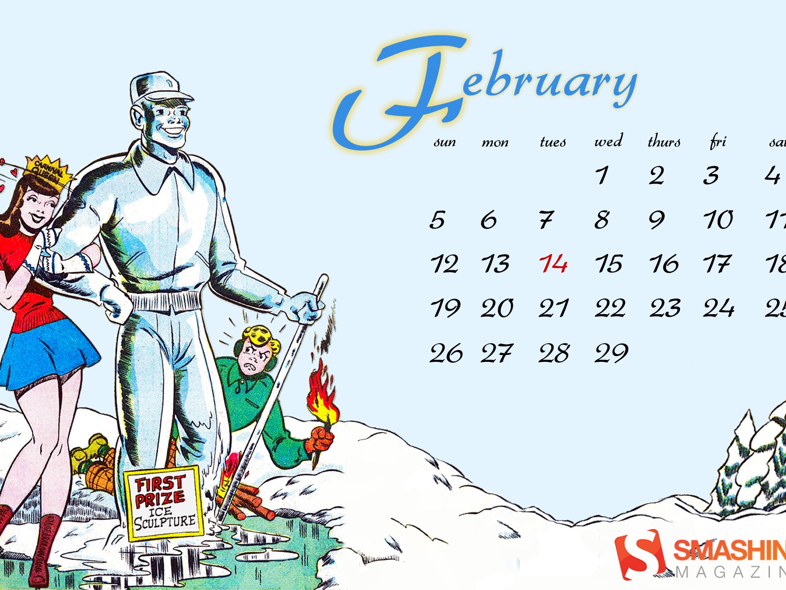 Februar 2012 Kalender Wallpaper (2) #6 - 1600x1200