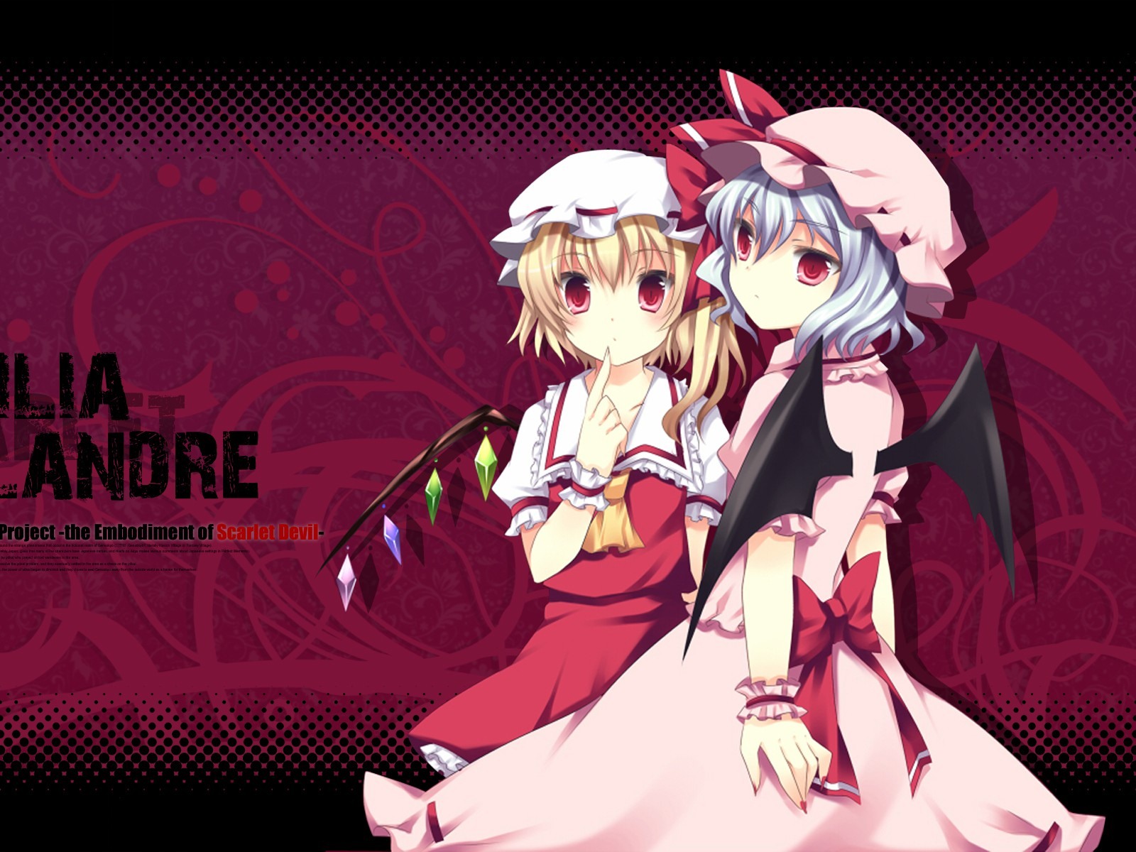 Touhou Project caricature HD wallpapers #8 - 1600x1200
