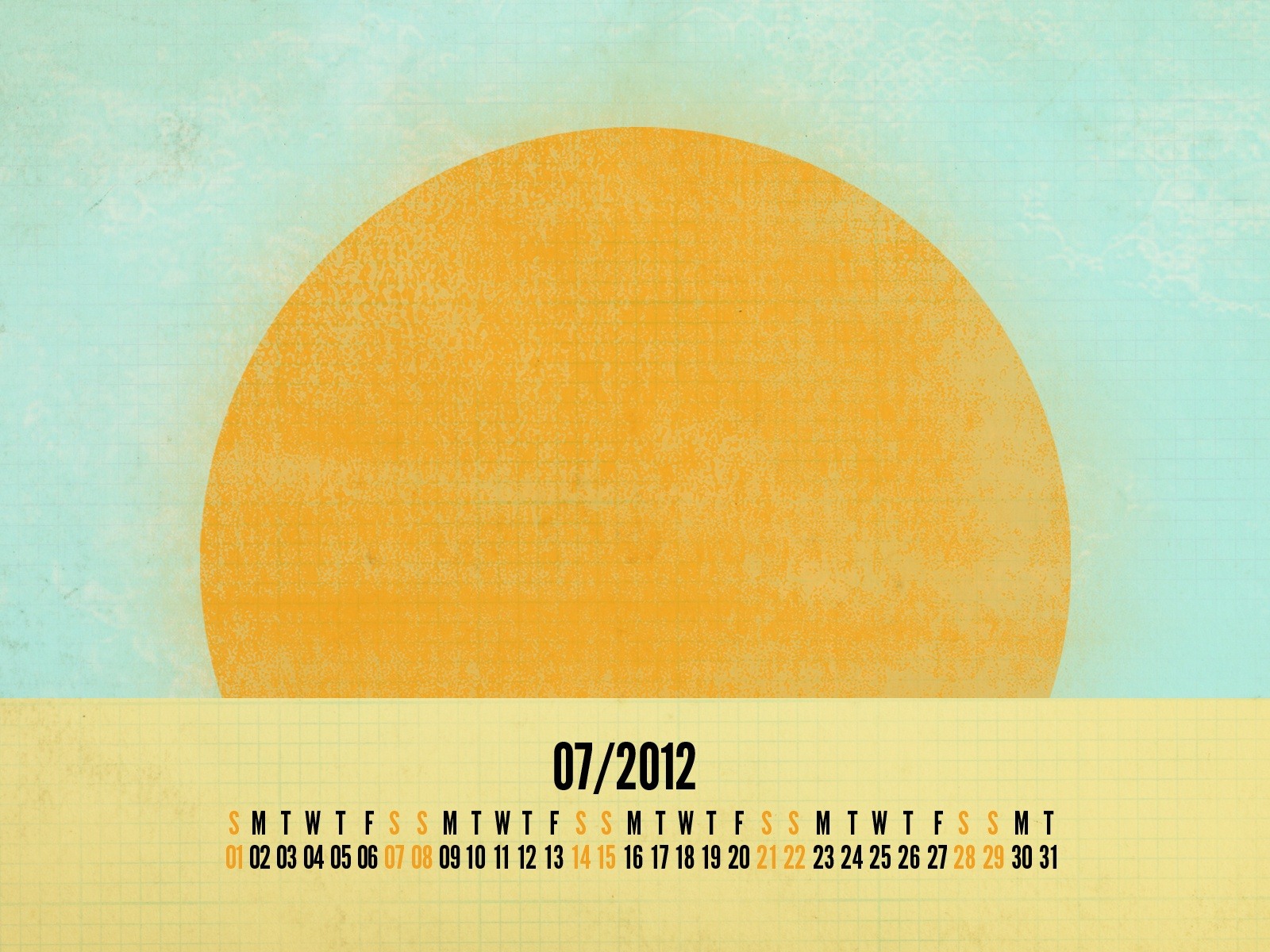 2012年7月 月曆壁紙(二) #8 - 1600x1200