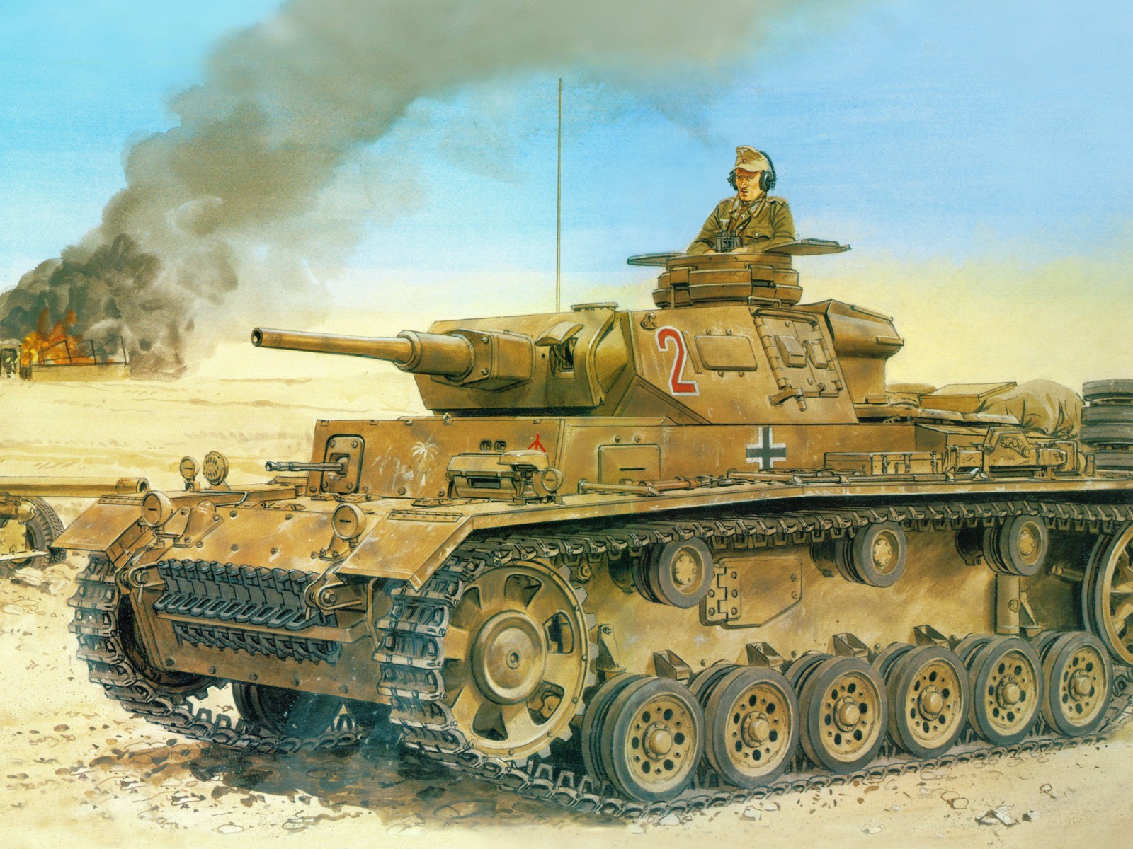 Military tanks, armored HD painting wallpapers #7 - 1600x1200