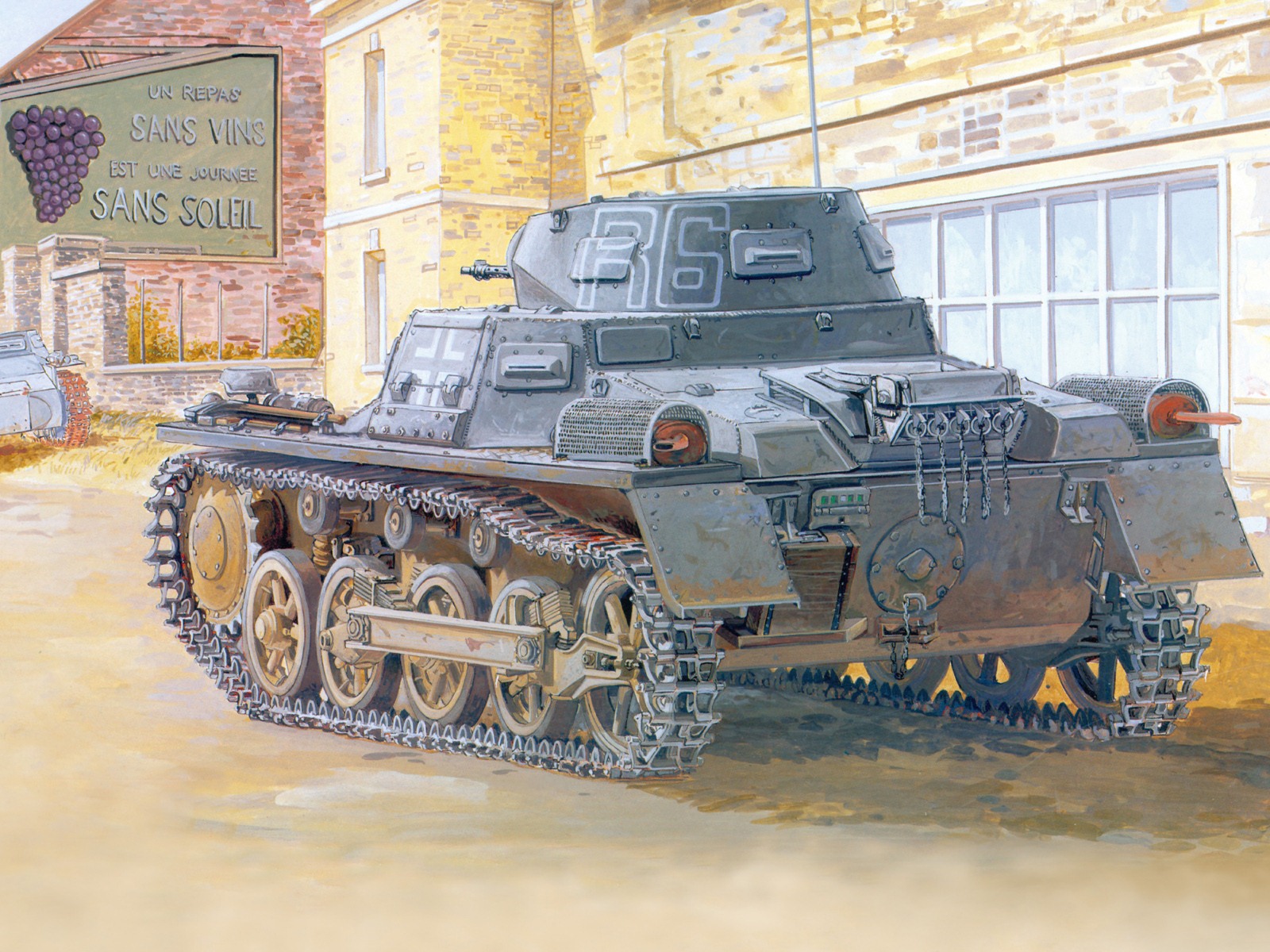 軍事坦克裝甲 高清繪畫壁紙 #11 - 1600x1200