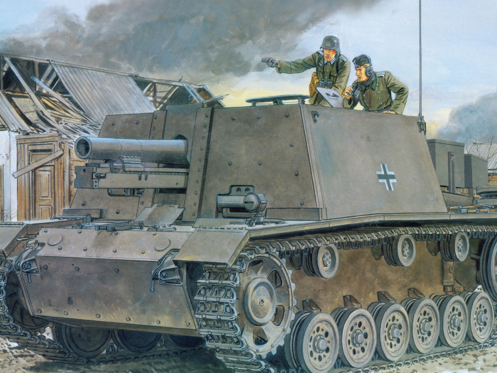 军事坦克装甲 高清绘画壁纸12 - 1600x1200