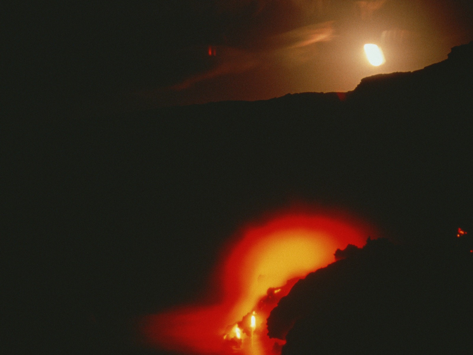 Vulkanausbruch von der herrlichen Landschaft Tapeten #16 - 1600x1200
