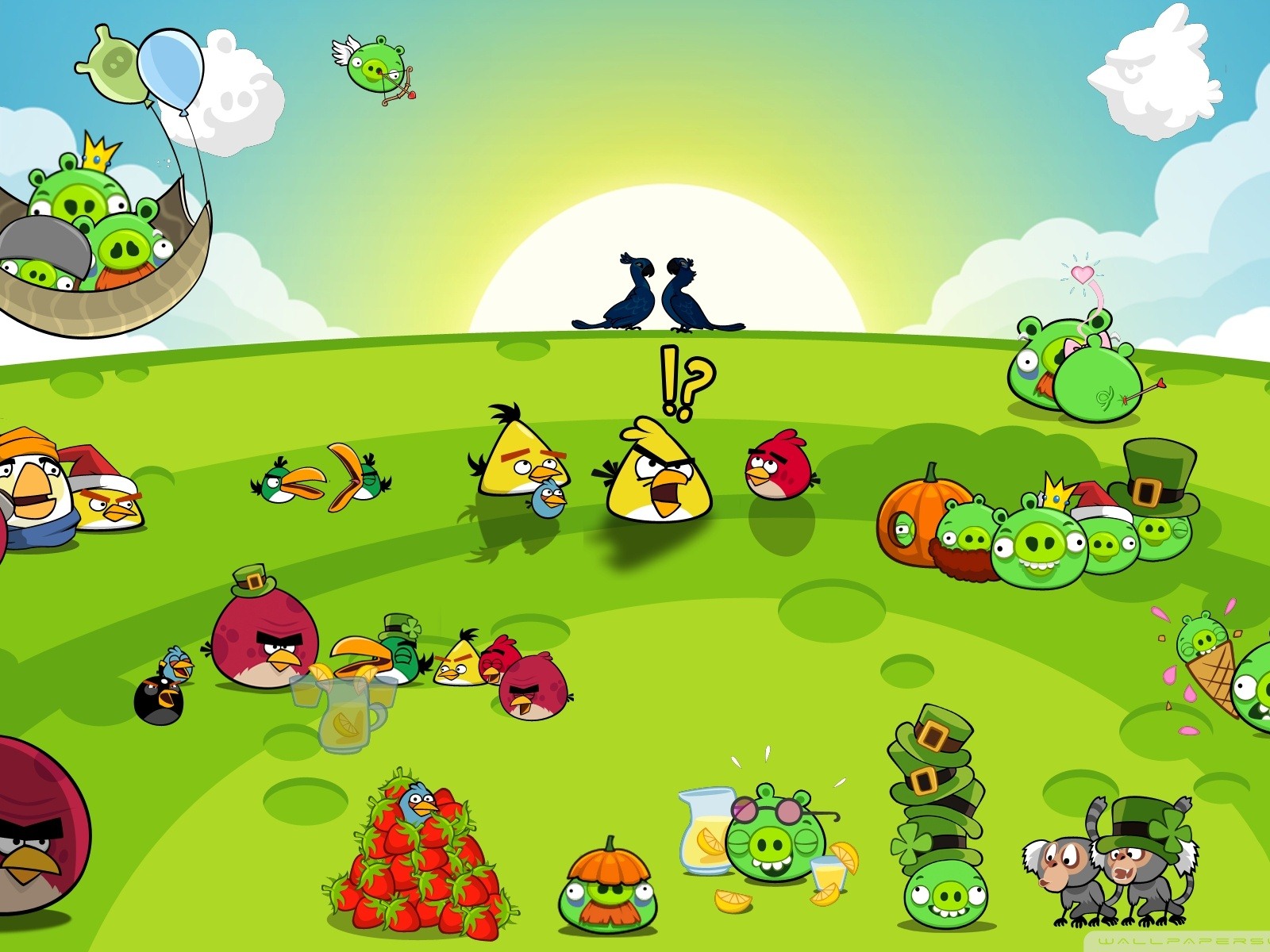 Angry Birds fonds d'écran de jeux #11 - 1600x1200