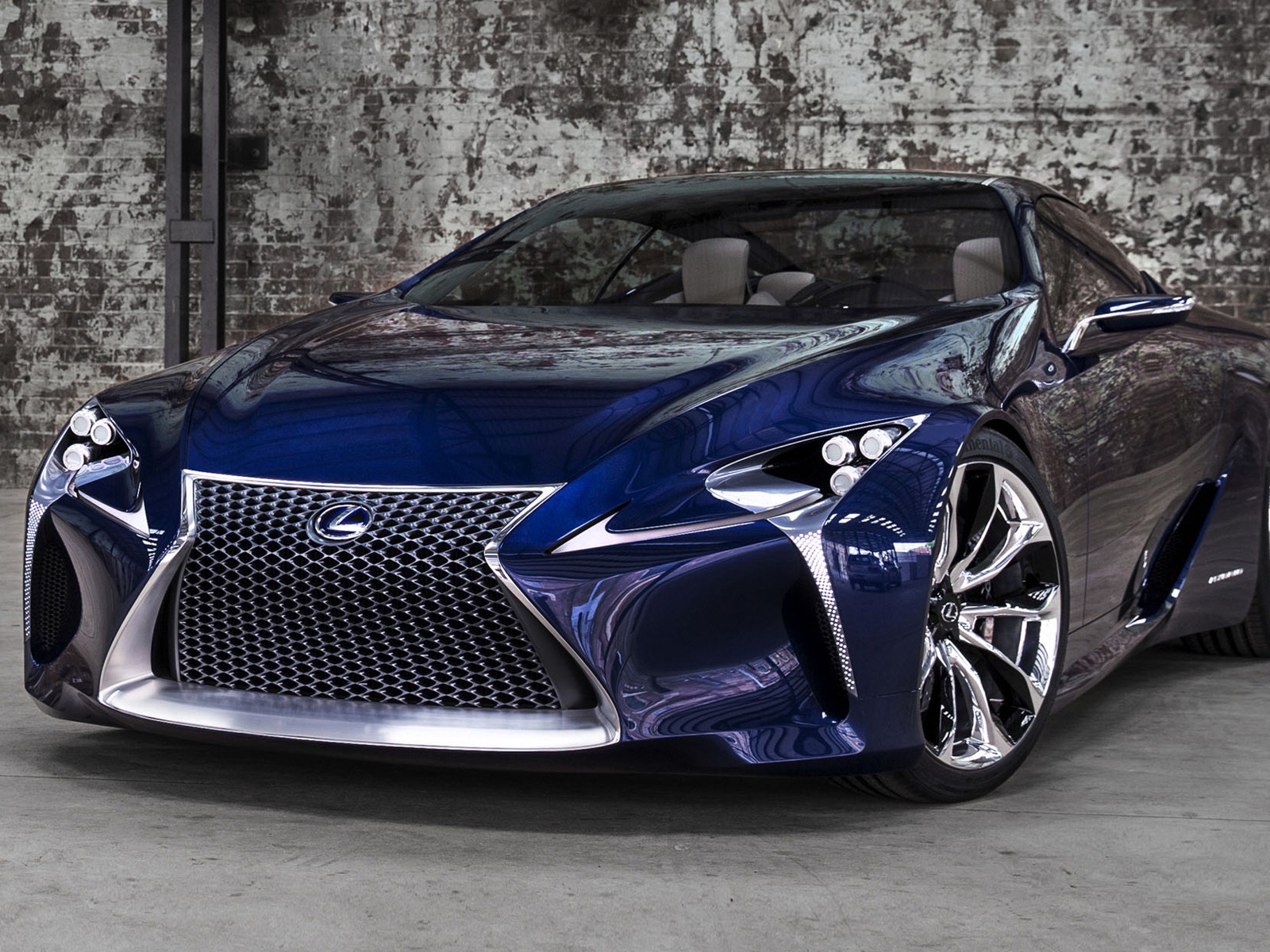 2012 Lexus LF-LC синий концепцию HD обои #6 - 1600x1200