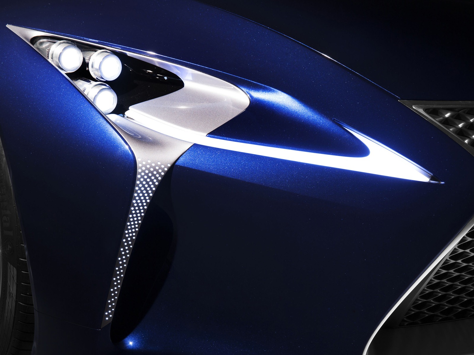 2012 Lexus LF-LC синий концепцию HD обои #11 - 1600x1200