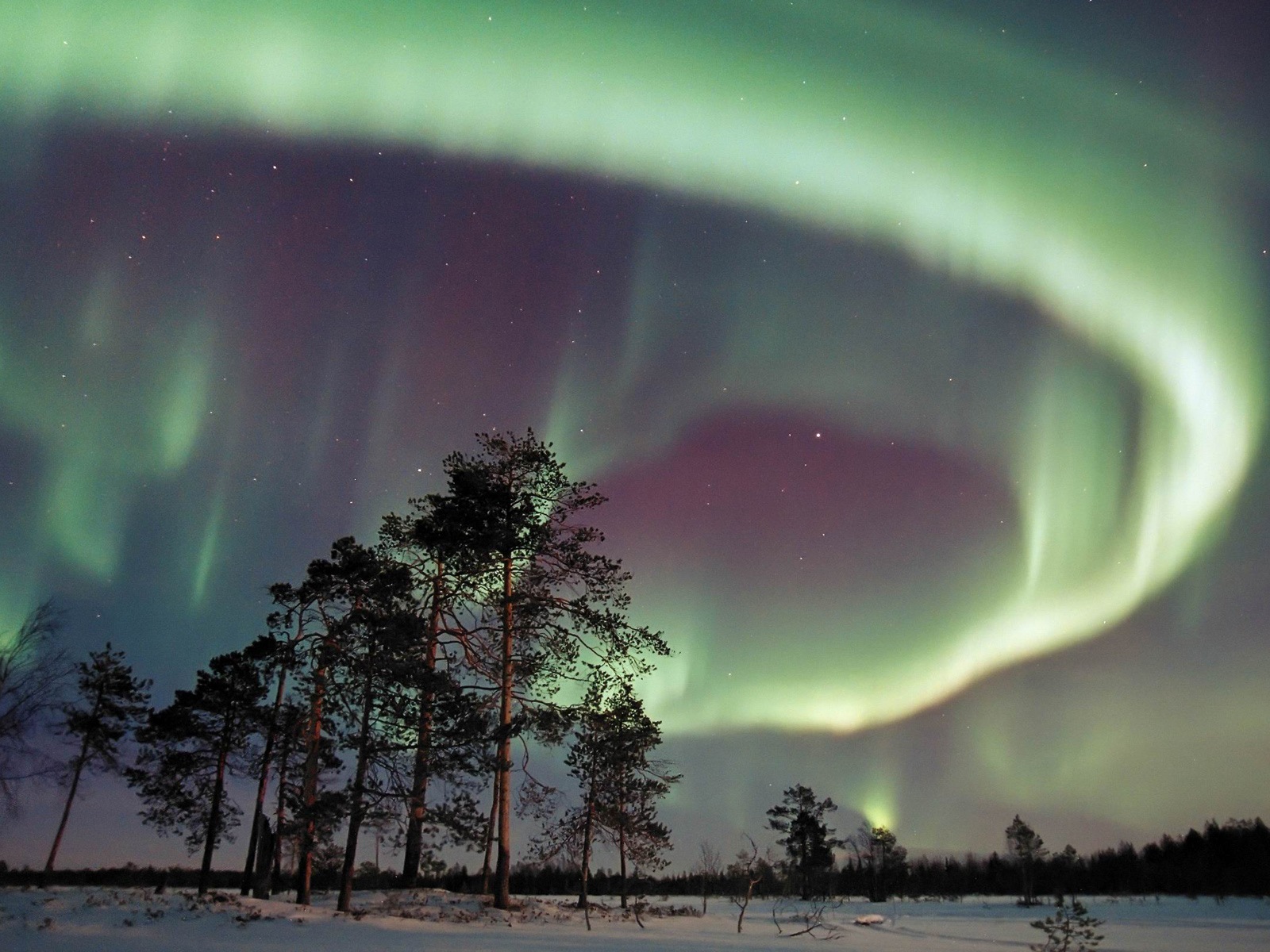 Природные чудеса Northern Lights HD обои (2) #13 - 1600x1200