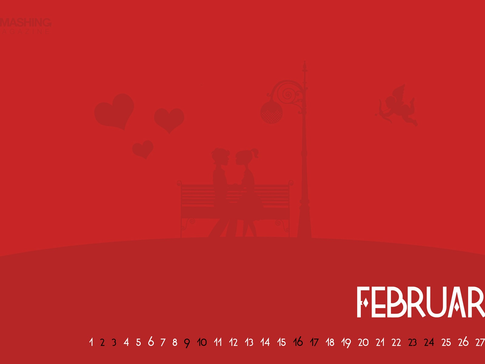 February 2013 Calendar wallpaper (2) #13 - 1600x1200