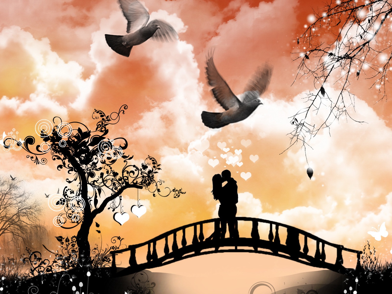 Teplé a romantické Valentýna HD Tapety na plochu #20 - 1600x1200