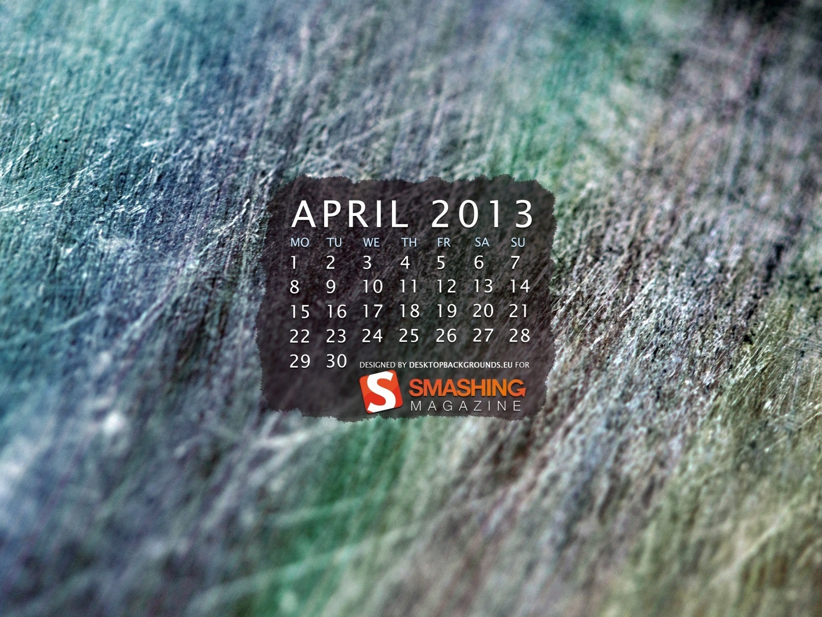 April 2013 Calendar wallpaper (1) #7 - 1600x1200
