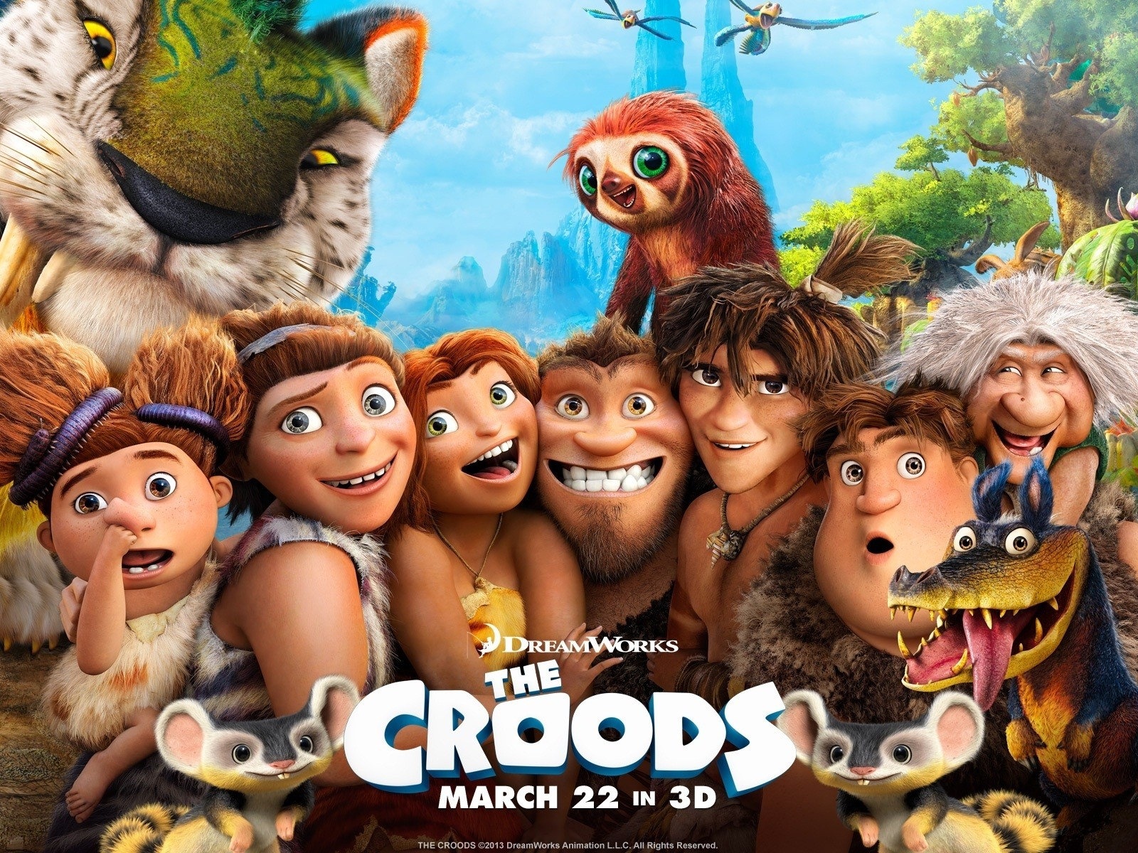 V Croods HD Movie Wallpapers #1 - 1600x1200
