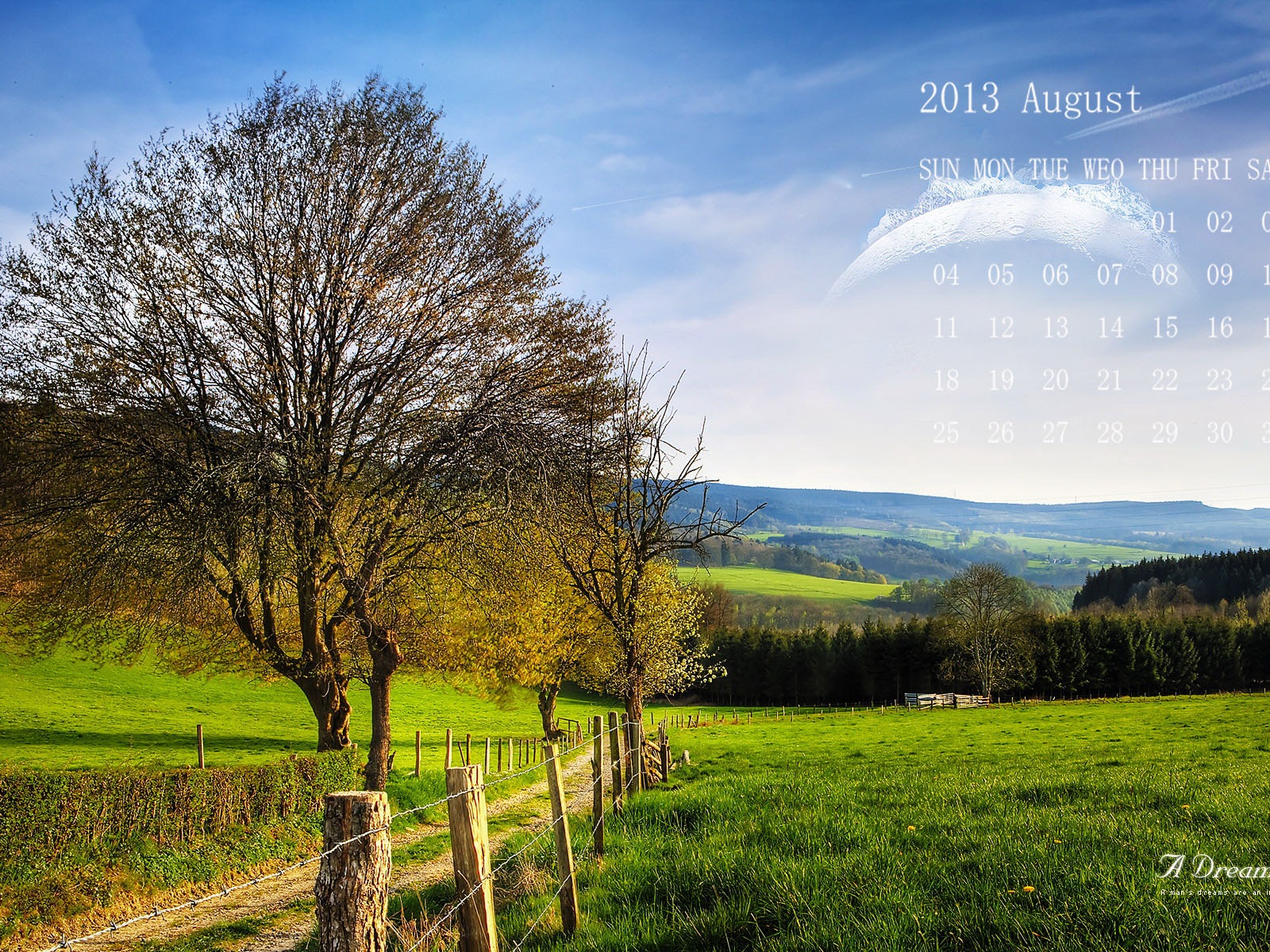 08 2013 calendario fondo de pantalla (1) #5 - 1600x1200