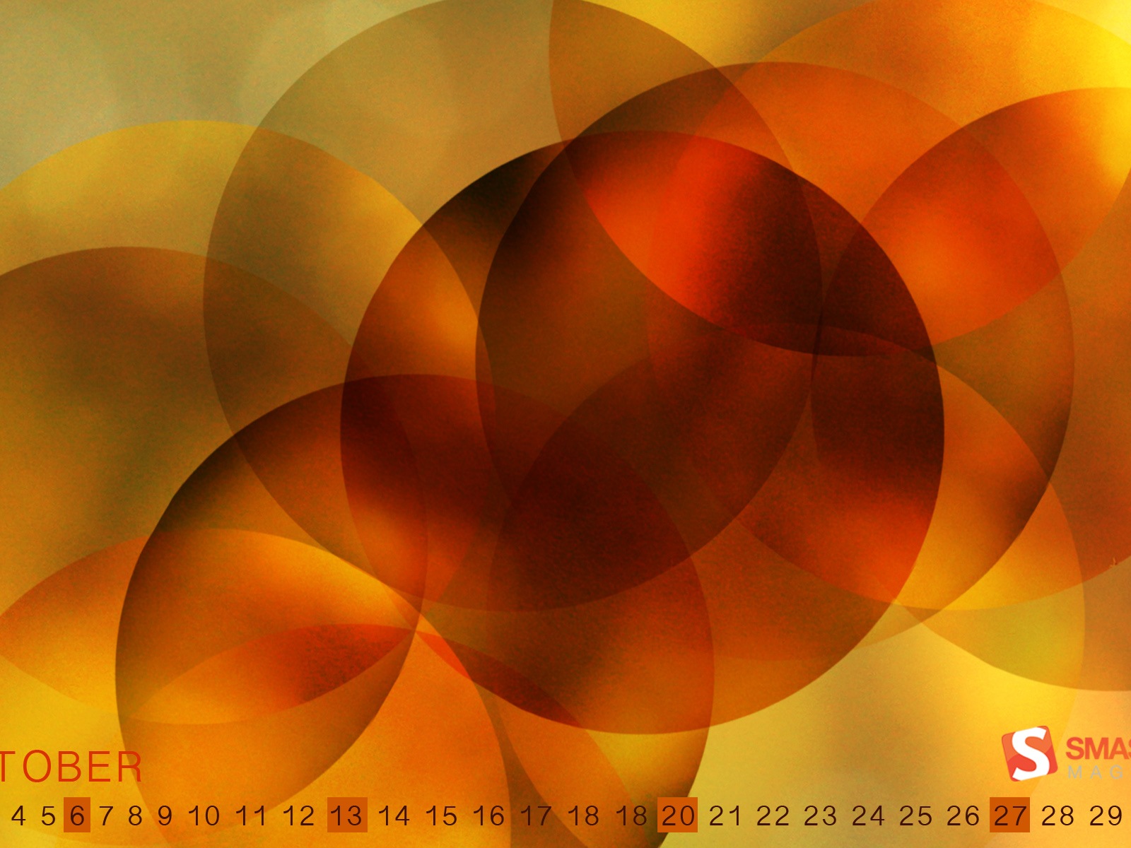 Октябрь 2013 Календарь обои (2) #8 - 1600x1200