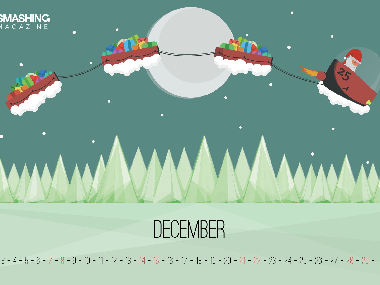 December 2013 Calendar wallpaper (2) #6 - 1600x1200