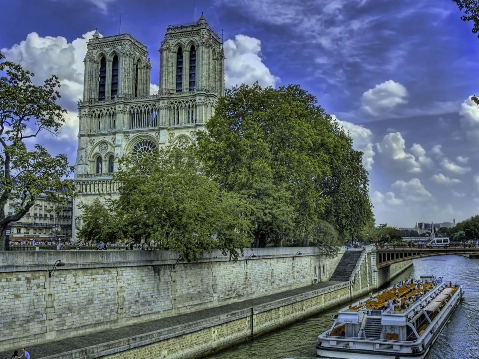 巴黎圣母院 高清风景壁纸10 - 1600x1200