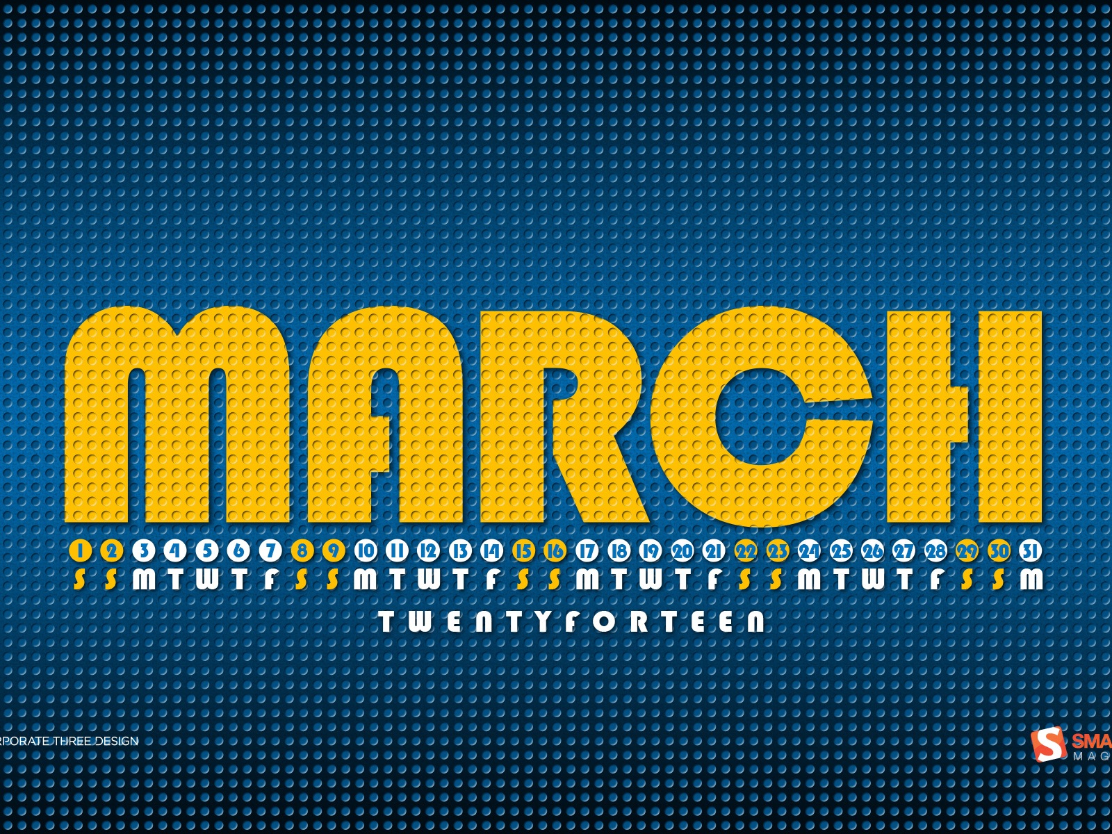 Mars 2014 calendriers fond d'écran (2) #1 - 1600x1200