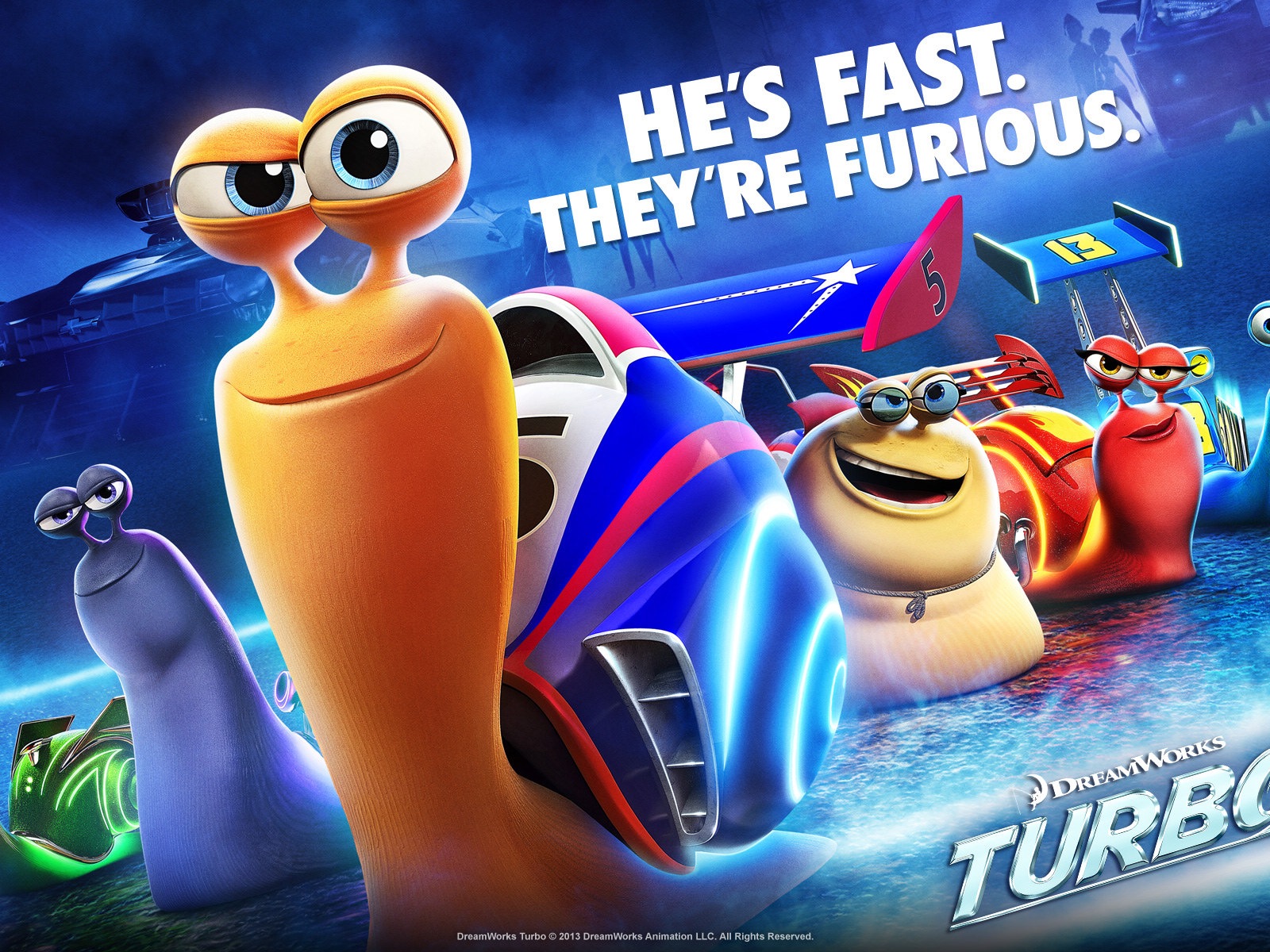 Фильм HD обои Turbo 3D #6 - 1600x1200