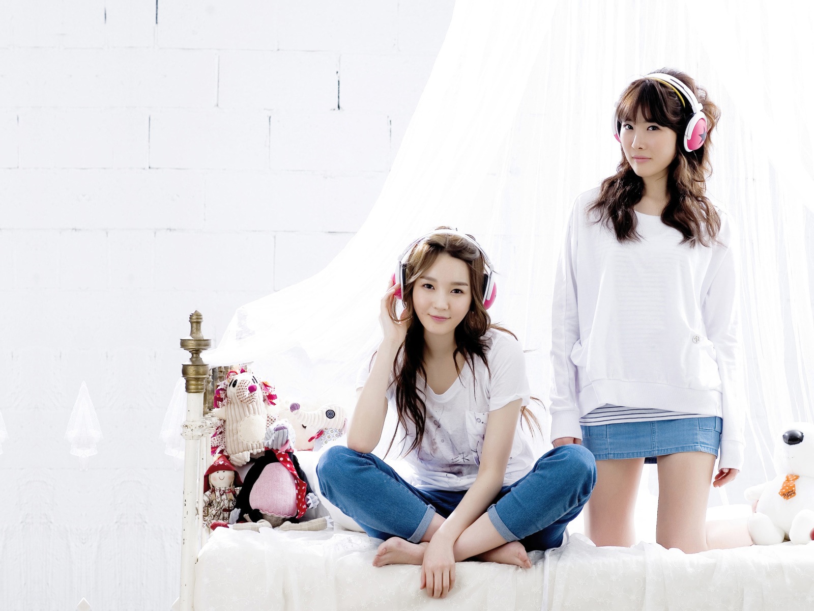 Davichi, корейский группы девушки дуэт, HD обои #5 - 1600x1200