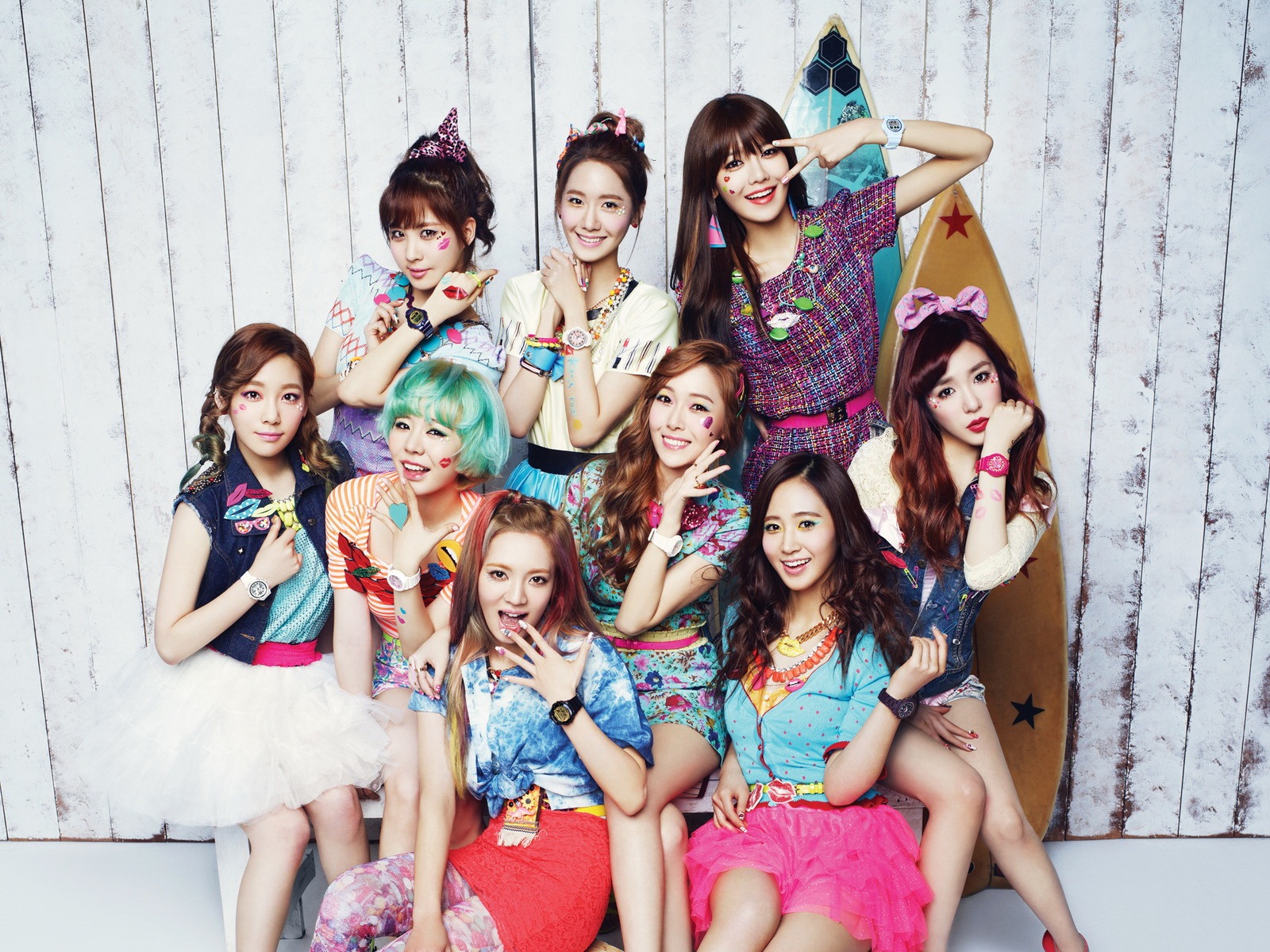 Girls Generation SNSD Casio Kiss Me Baby-G tapety #1 - 1600x1200