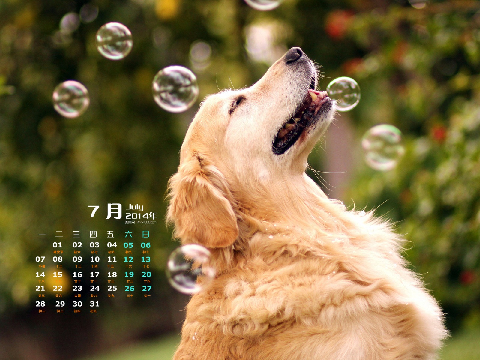 Juli 2014 Kalender Wallpaper (2) #11 - 1600x1200