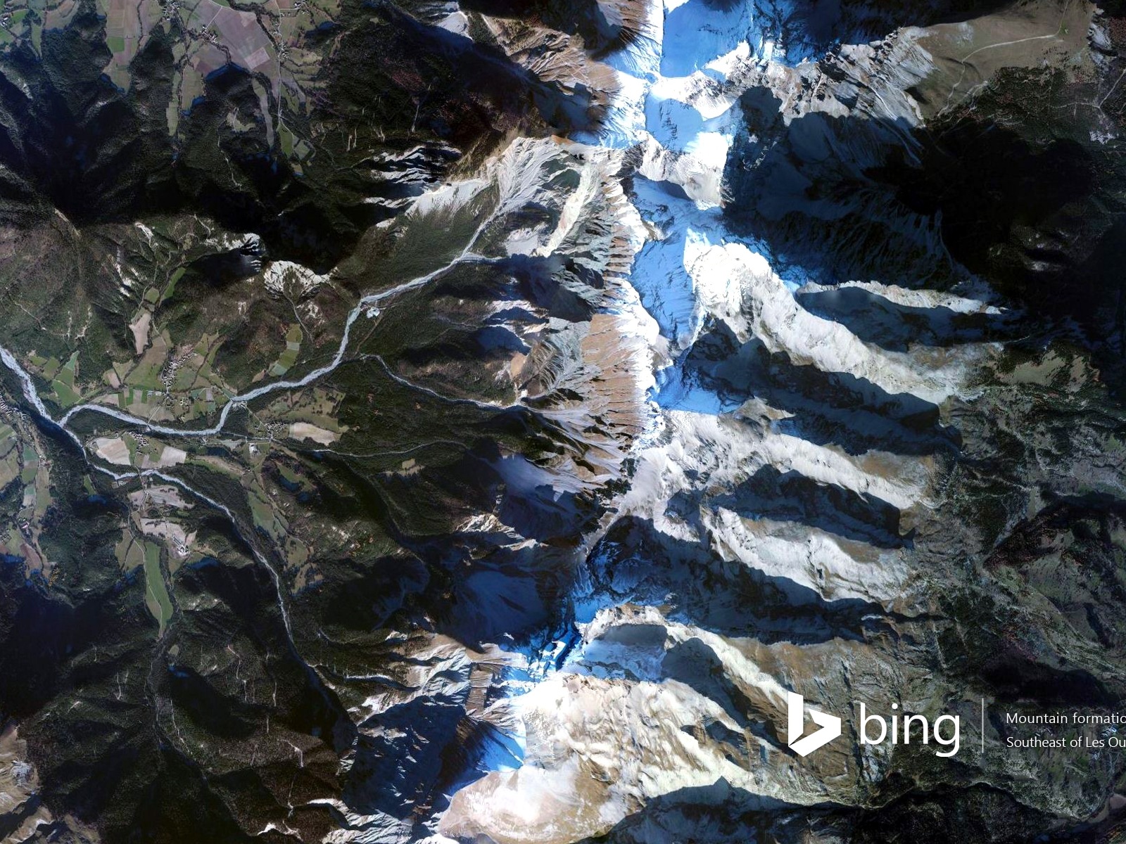 Microsoft Bing HD обои: Вид с воздуха на Европе #10 - 1600x1200